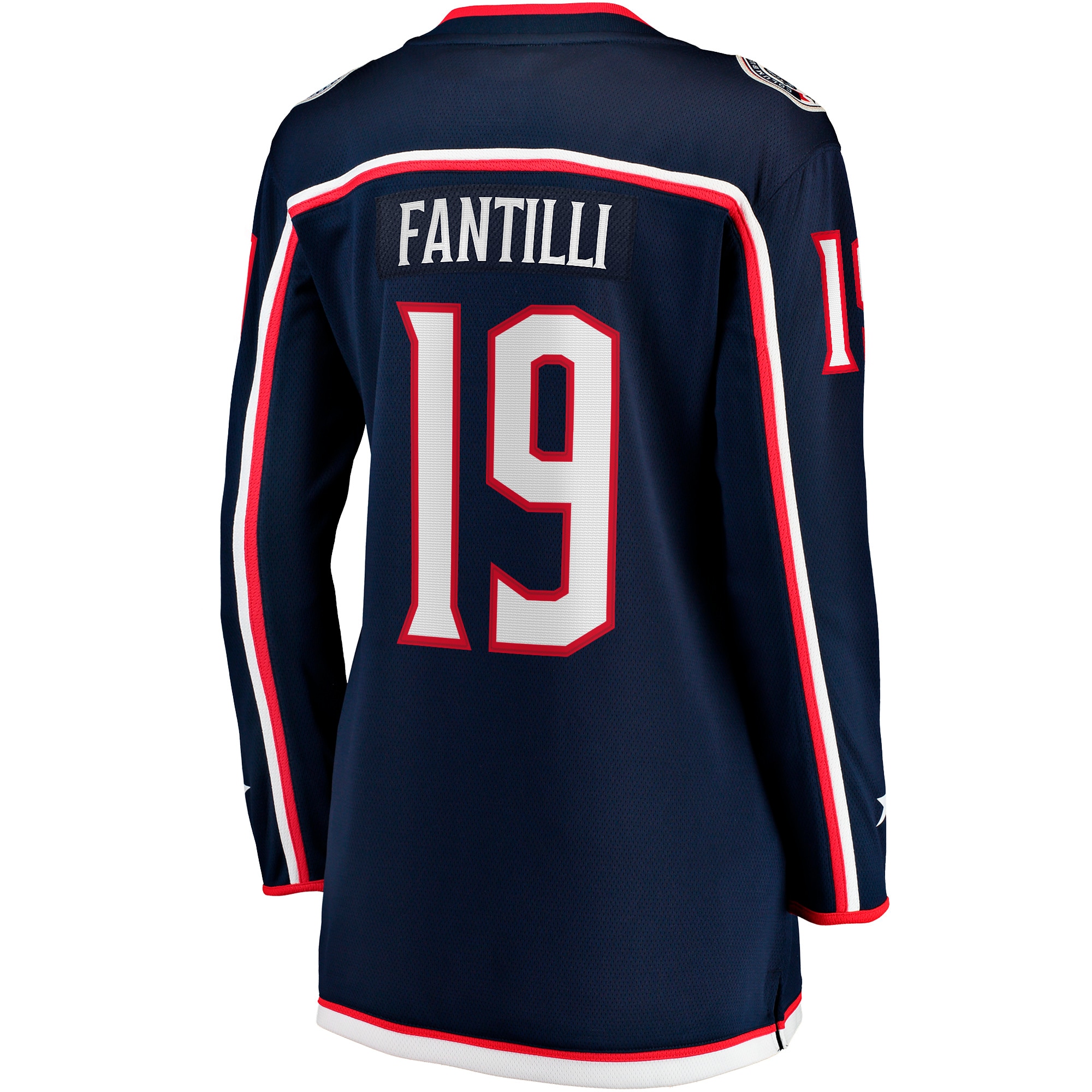 Adam Fantilli Columbus Blue Jackets Women's Home Premier Breakaway Player Jersey Breakaway Jersey - Navy - angle 3
