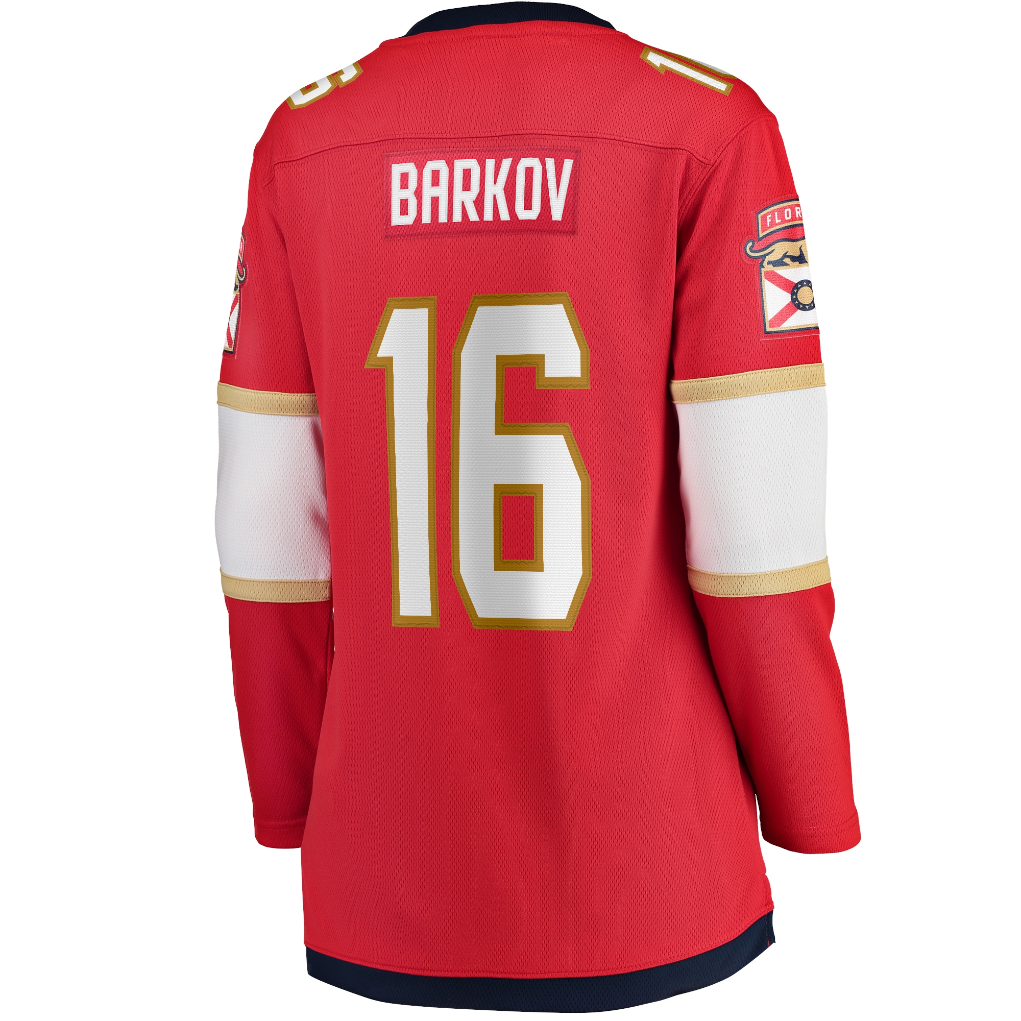Aleksander Barkov Florida Panthers Women's Captain Patch Home Breakaway Player Jersey - Red - angle 4