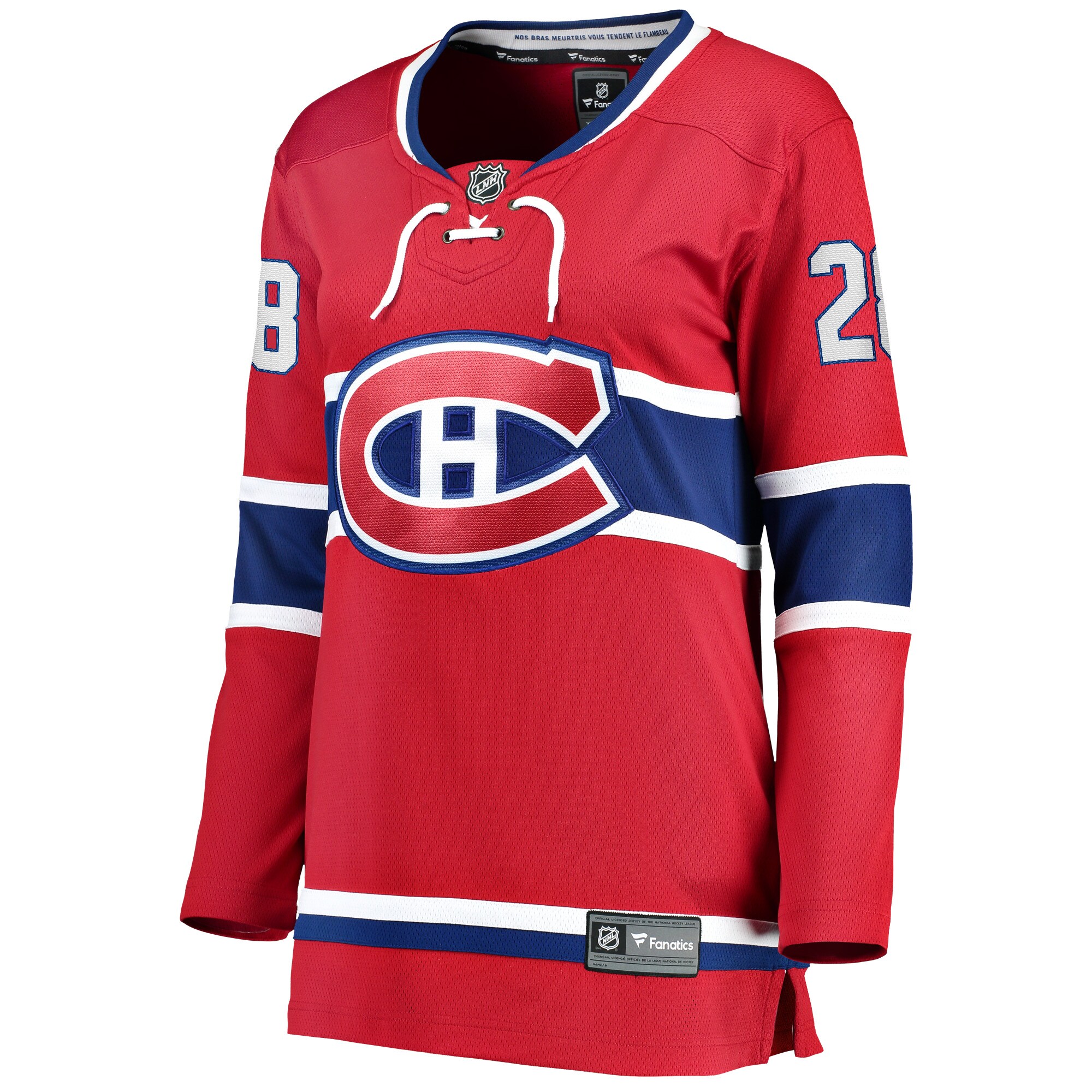 Christian Dvorak Montreal Canadiens Women's Home Breakaway Player Jersey - Red - angle 2