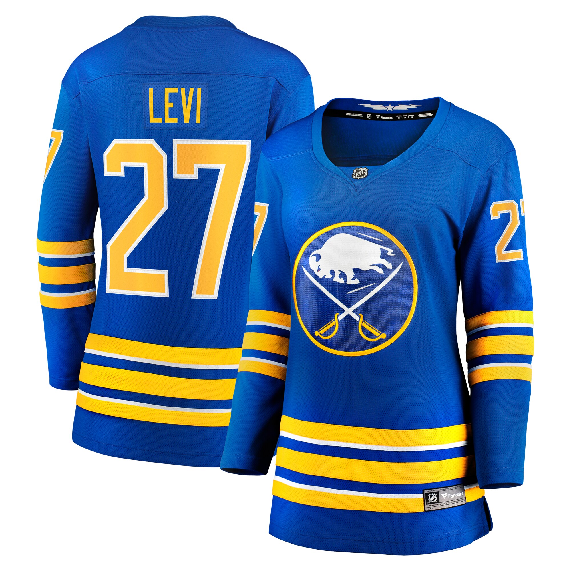 Devon Levi Buffalo Sabres Women's Home Breakaway Player Jersey - Royal - angle 2