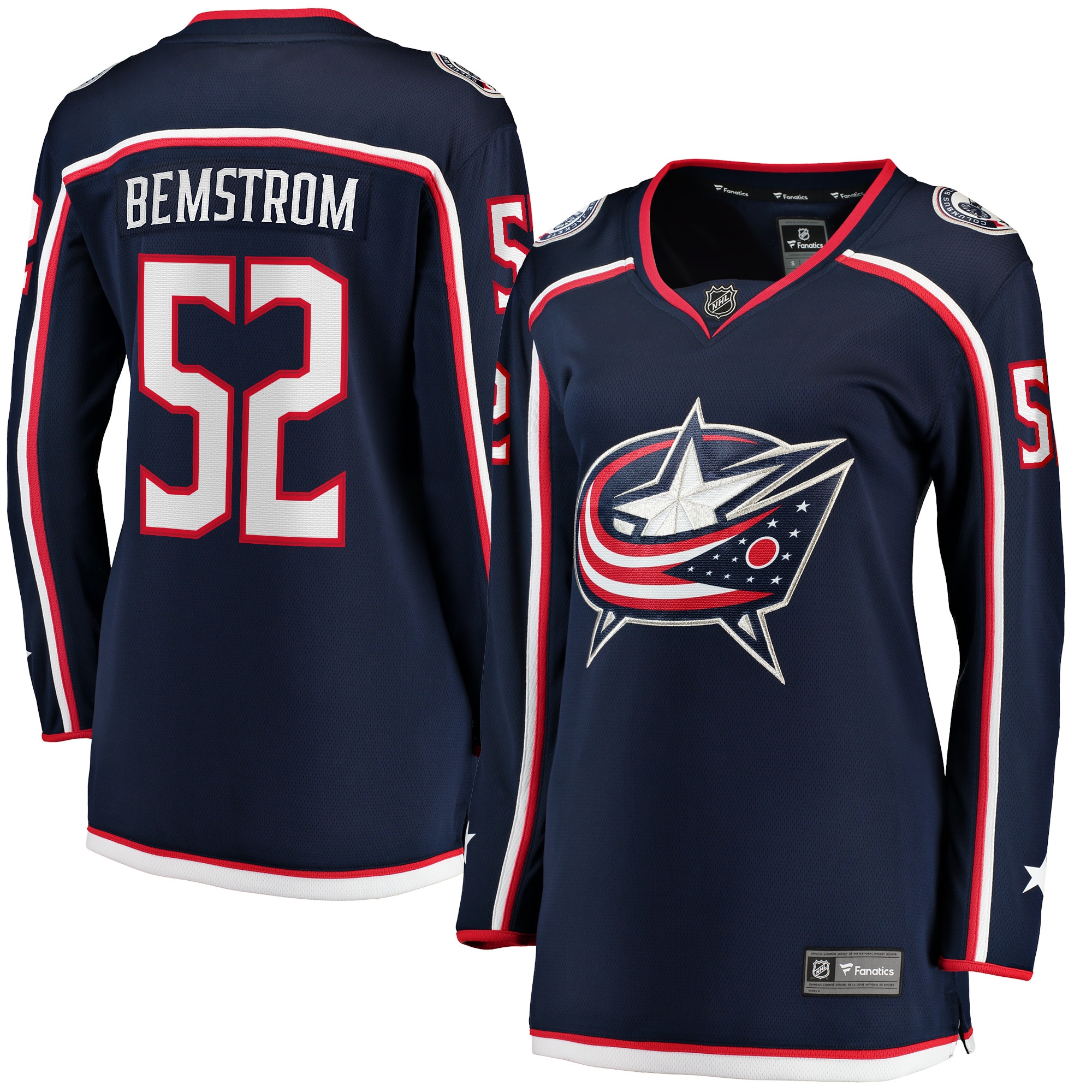 Emil Bemstrom Columbus Blue Jackets Home NHL Jersey - Navy | FanWearStyle