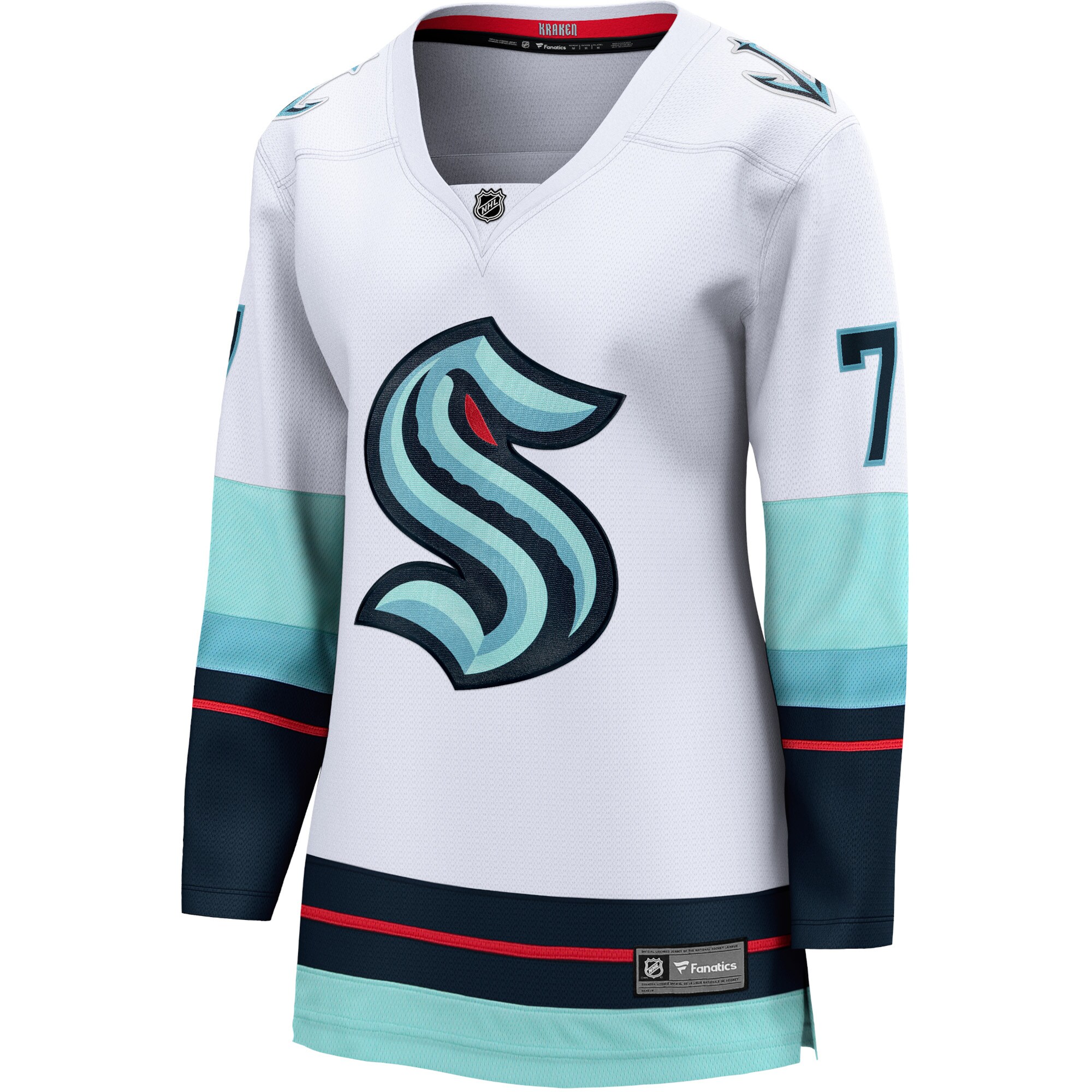 Jordan Eberle Seattle Kraken Women's Away Breakaway Jersey - White - angle 2