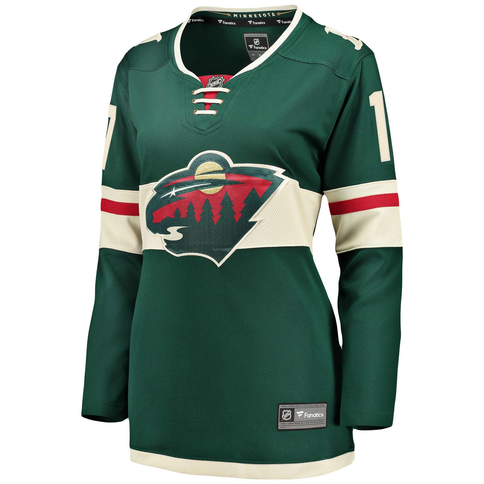 Marcus Foligno Minnesota Wild Women's Breakaway Player Jersey - Green - angle 3