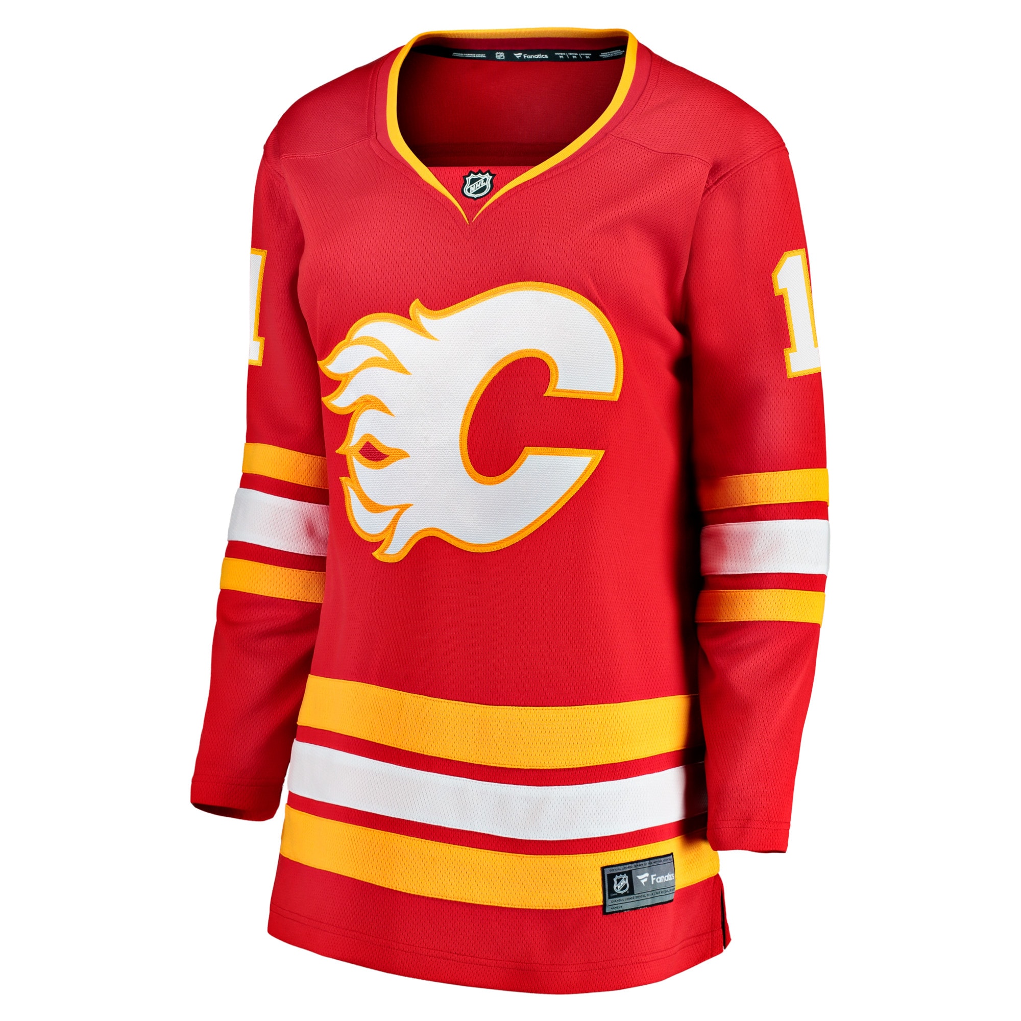 Mikael Backlund Calgary Flames Women's Home Team Breakaway Player Jersey - Red - angle 3