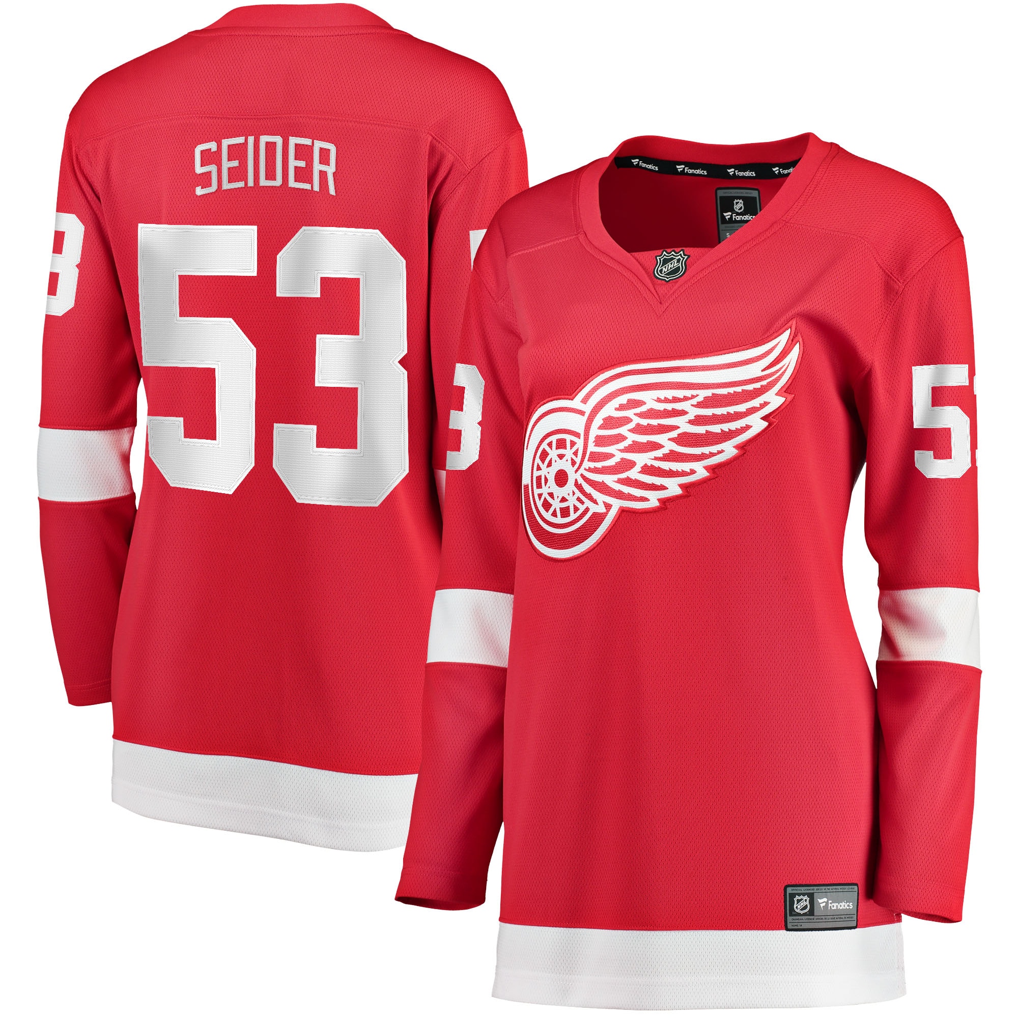 Moritz Seider Detroit Red Wings Home NHL Jersey - Red | FanWearStyle