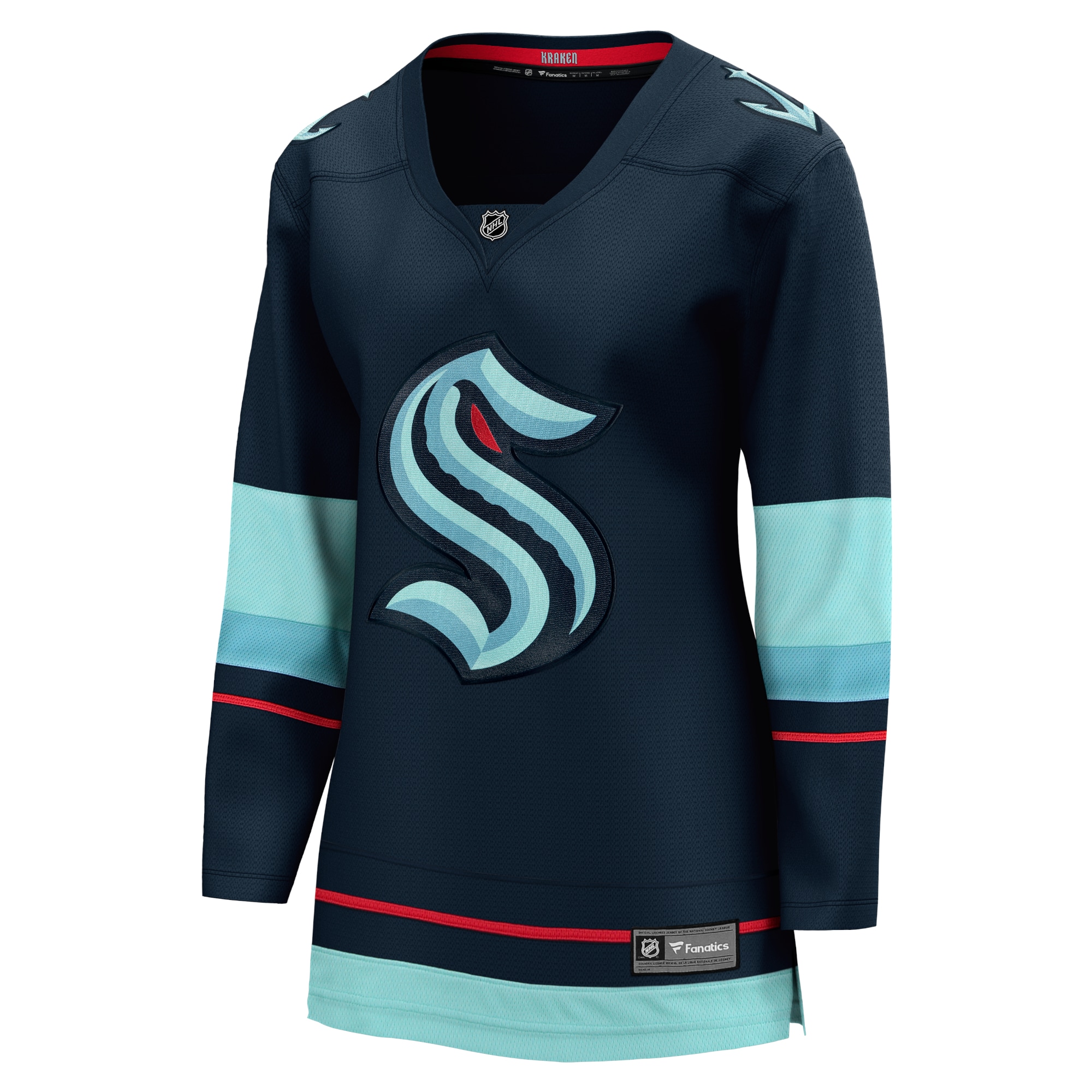 Seattle Kraken Women's Home Breakaway Jersey - Navy - angle 3