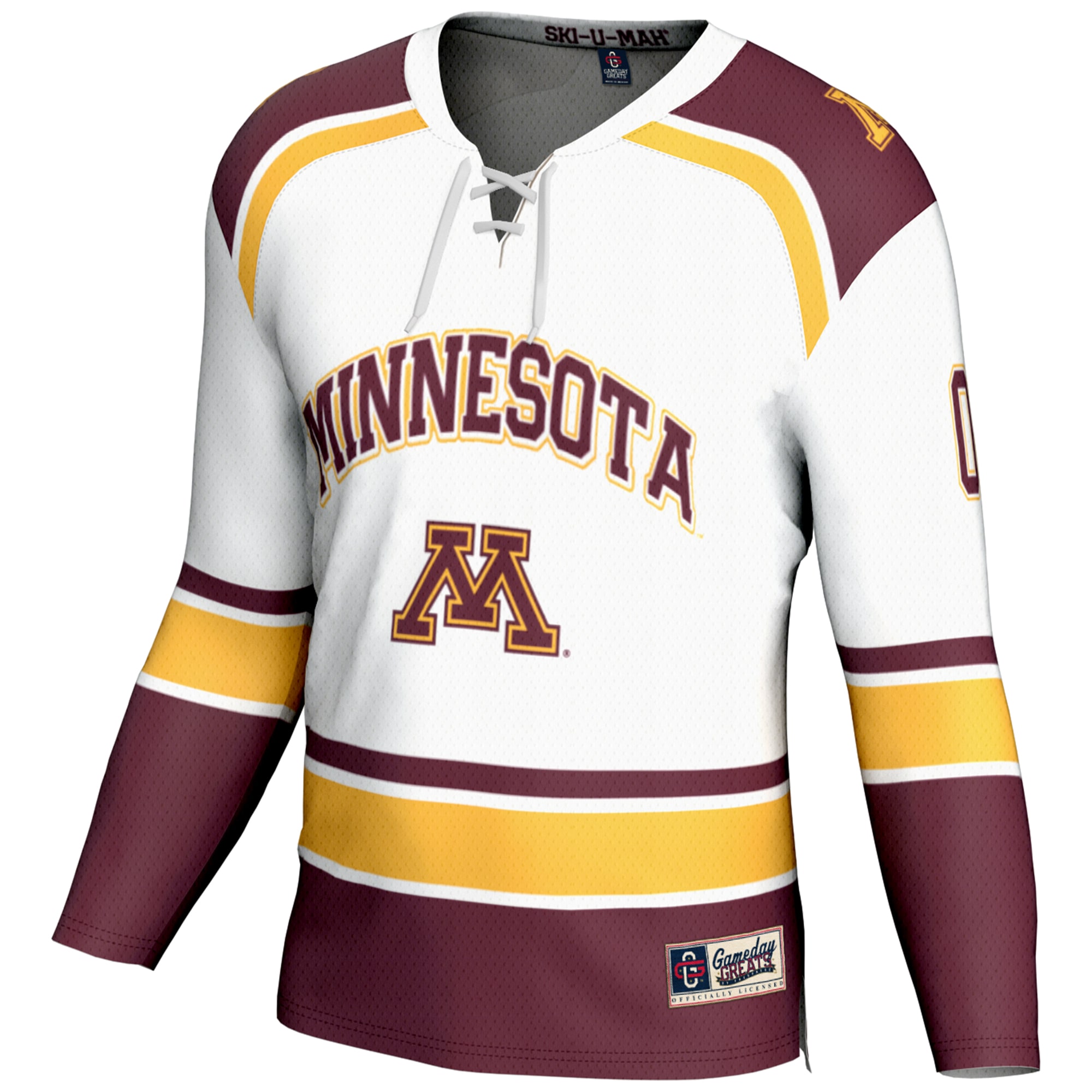 Minnesota Golden Gophers GameDay Greats Women's NIL Pick-A-Player Hockey Jersey - White - angle 3