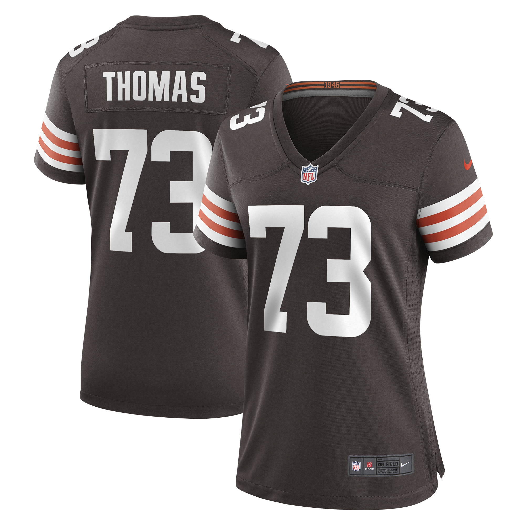 Youth Joe Thomas Cleveland Browns Women's Retired Game Player Jersey - Brown | FanWearStyle