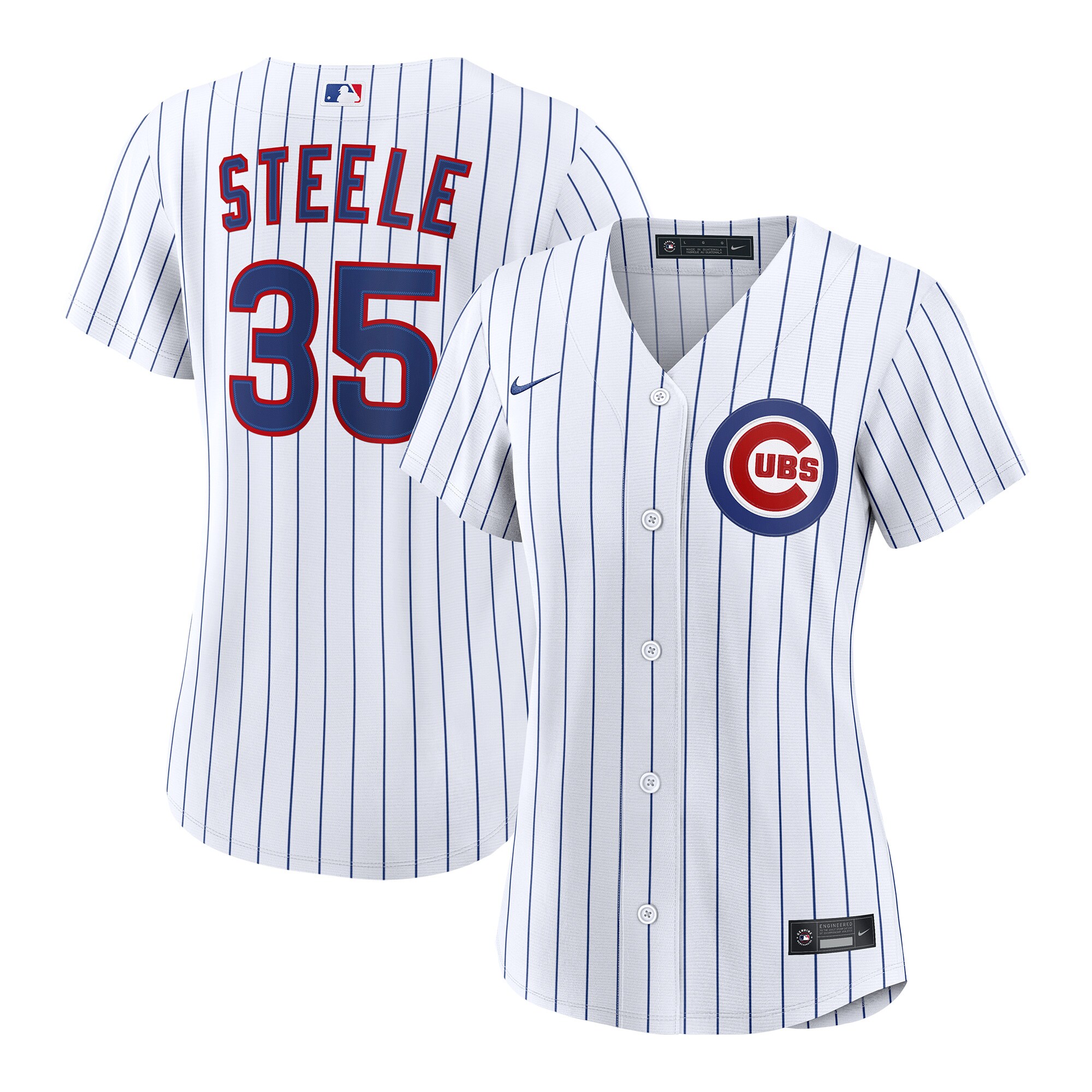 Justin Steele Chicago Cubs Women's Home Replica Jersey - White - angle 3