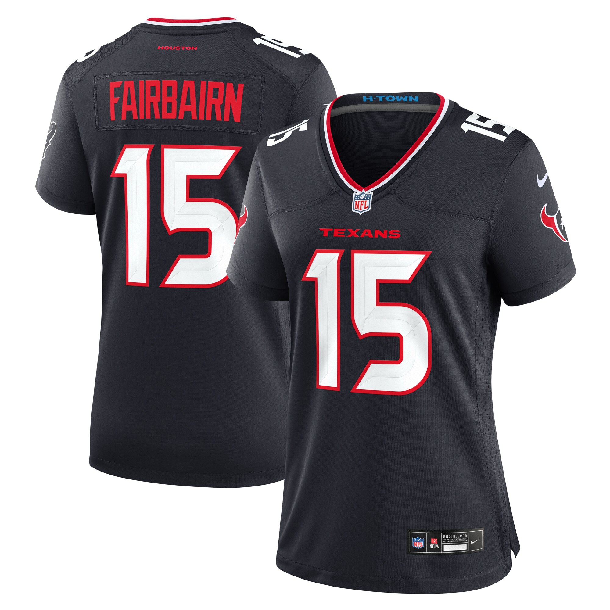 Ka'imi Fairbairn Houston Texans Women's Team Game Jersey - Navy - angle 3