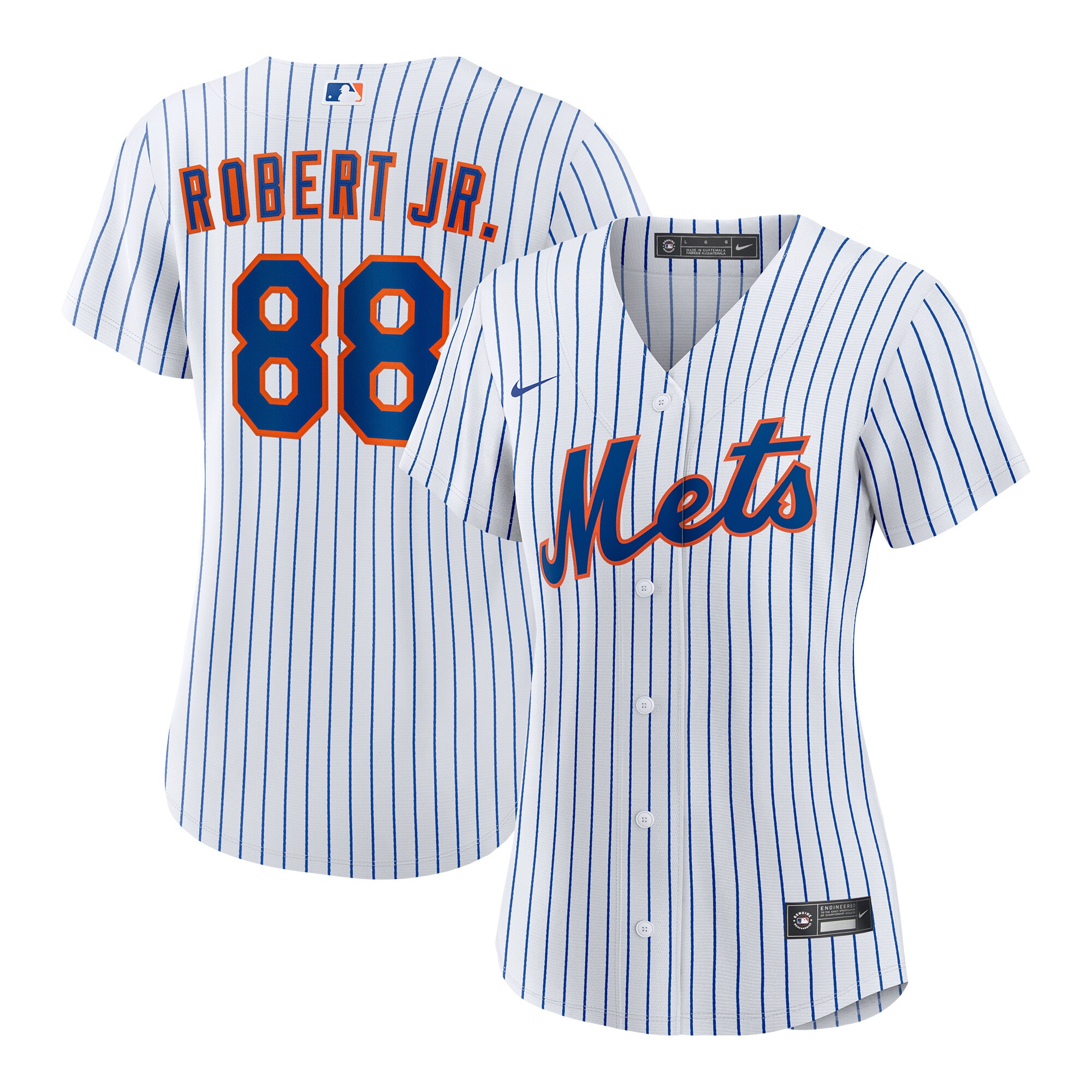Luis Robert Jr. New York Mets Women's Home Replica Jersey - White - angle 2