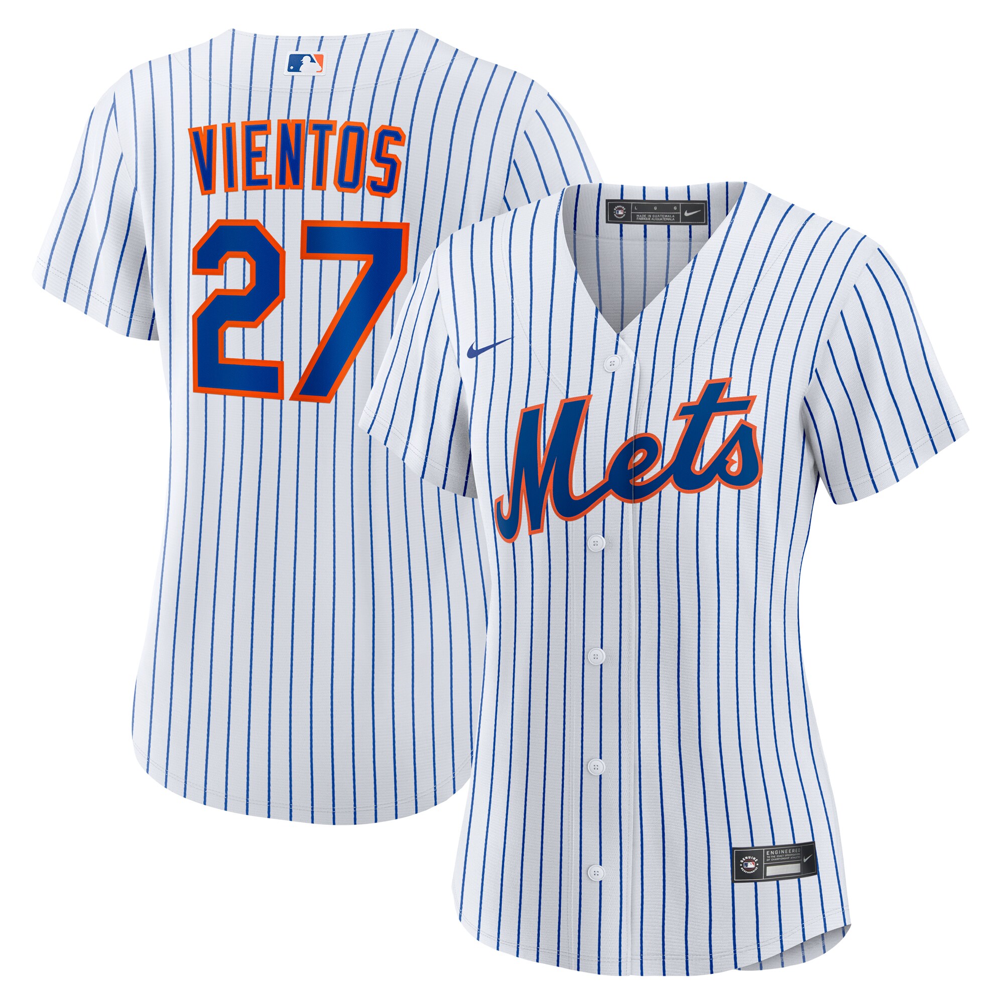 Mark Vientos New York Mets Women's Home Replica Jersey - White - angle 3