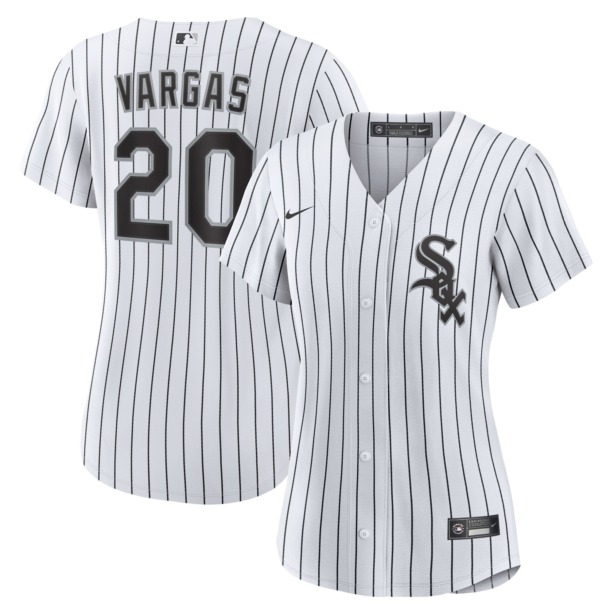 Miguel Vargas Chicago White Sox Women's Home Replica Jersey - White - angle 3