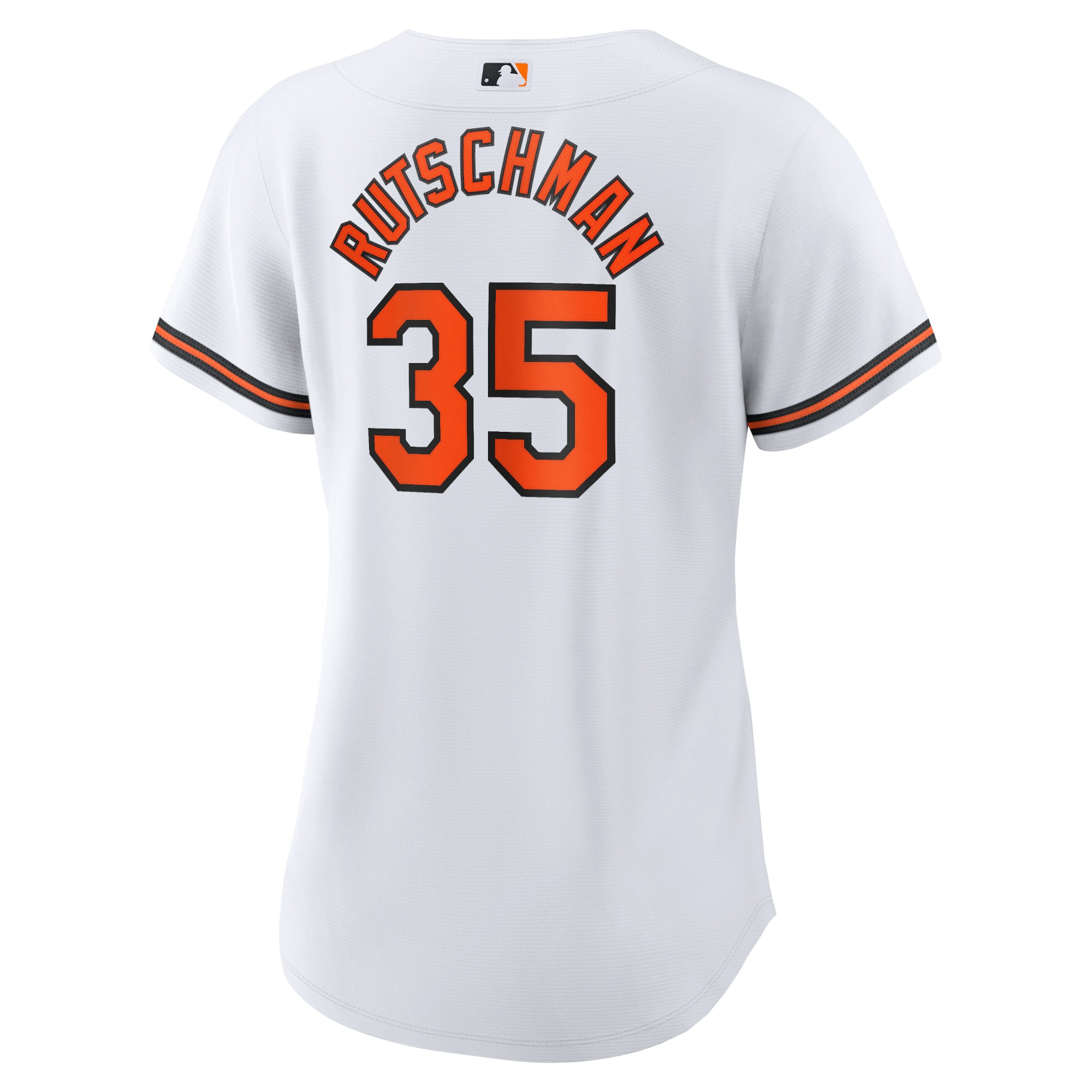 Adley Rutschman Baltimore Orioles Women's Home Replica Player Jersey - White - angle 5