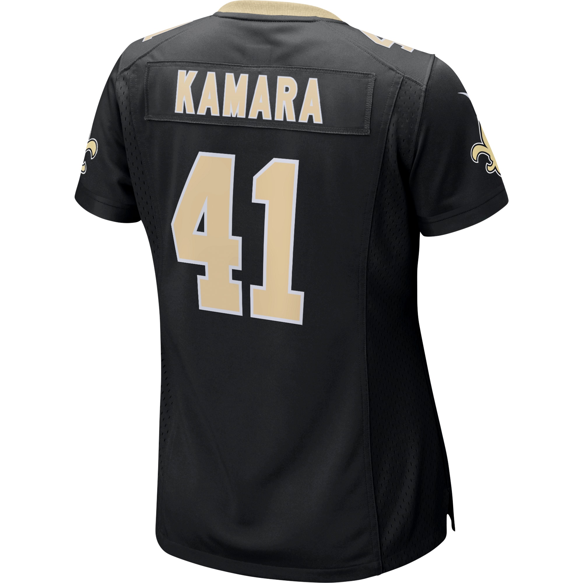 Alvin Kamara New Orleans Saints Women's Game Jersey - Black - angle 5