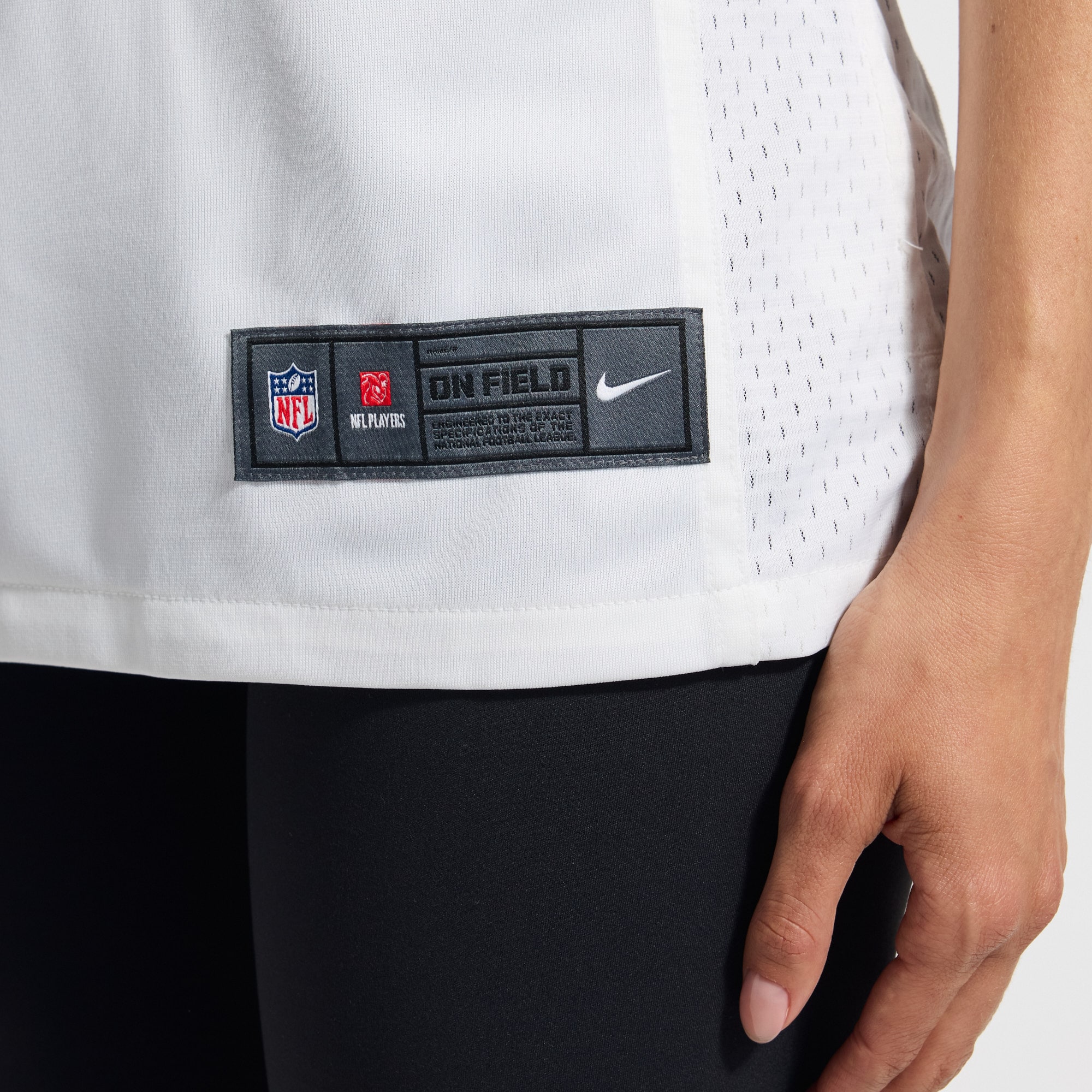 Alvin Kamara New Orleans Saints Women's Alternate Game Player Jersey - White - angle 10
