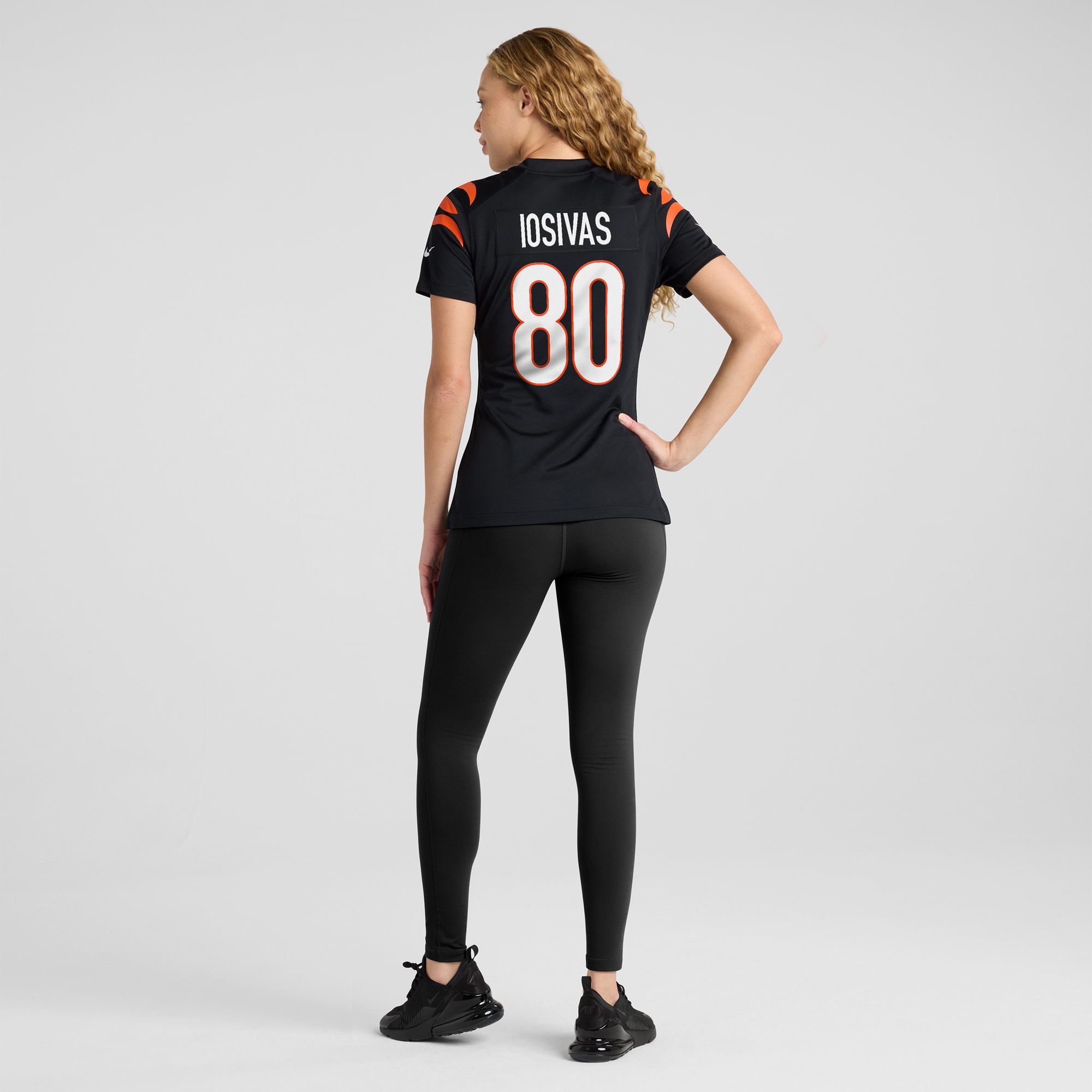 Andrei Iosivas Cincinnati Bengals Women's Team Game Jersey - Black - angle 7