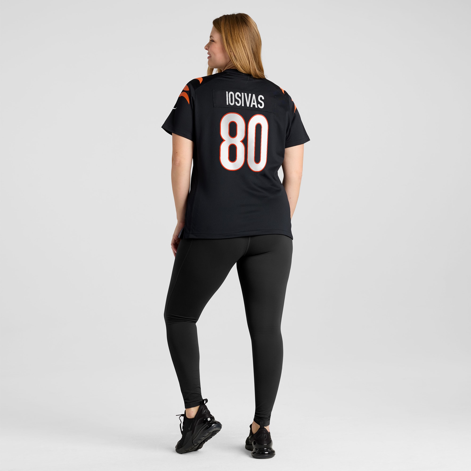 Andrei Iosivas Cincinnati Bengals Women's Team Game Jersey - Black - angle 9