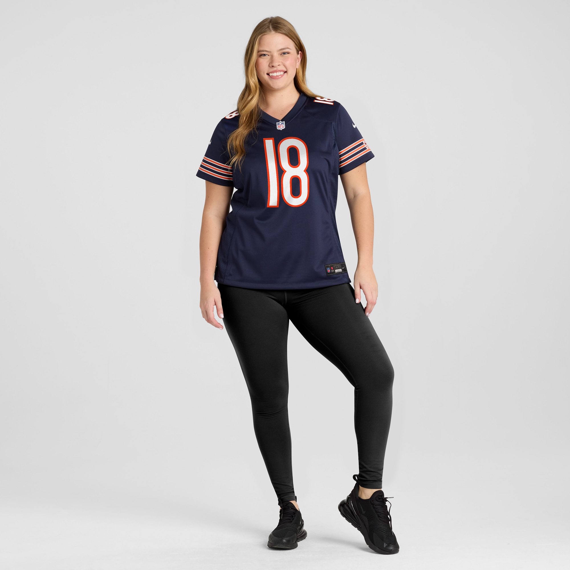 Caleb Williams Chicago Bears Women's Player Game Jersey - Navy - angle 8