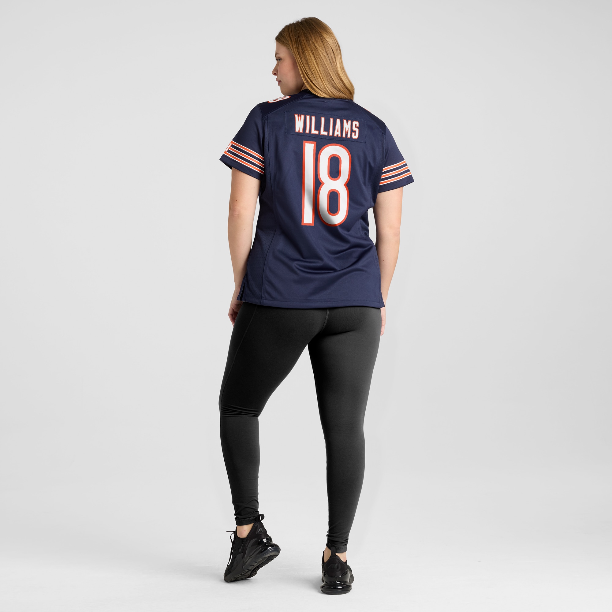 Caleb Williams Chicago Bears Women's Player Game Jersey - Navy - angle 9