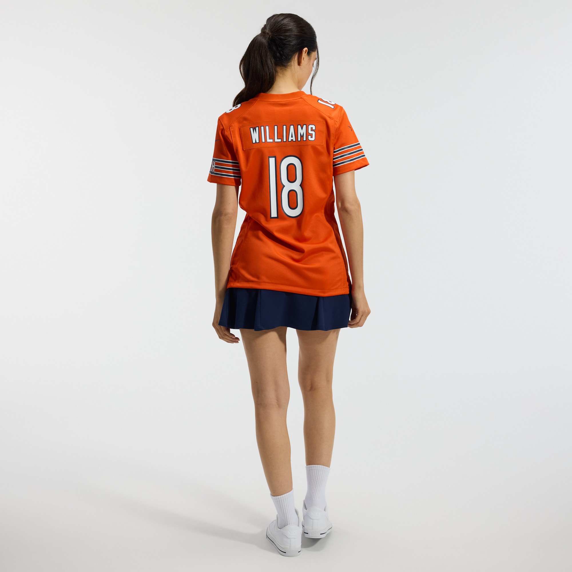 Caleb Williams Chicago Bears Women's Alternate Game Jersey - Orange - angle 7