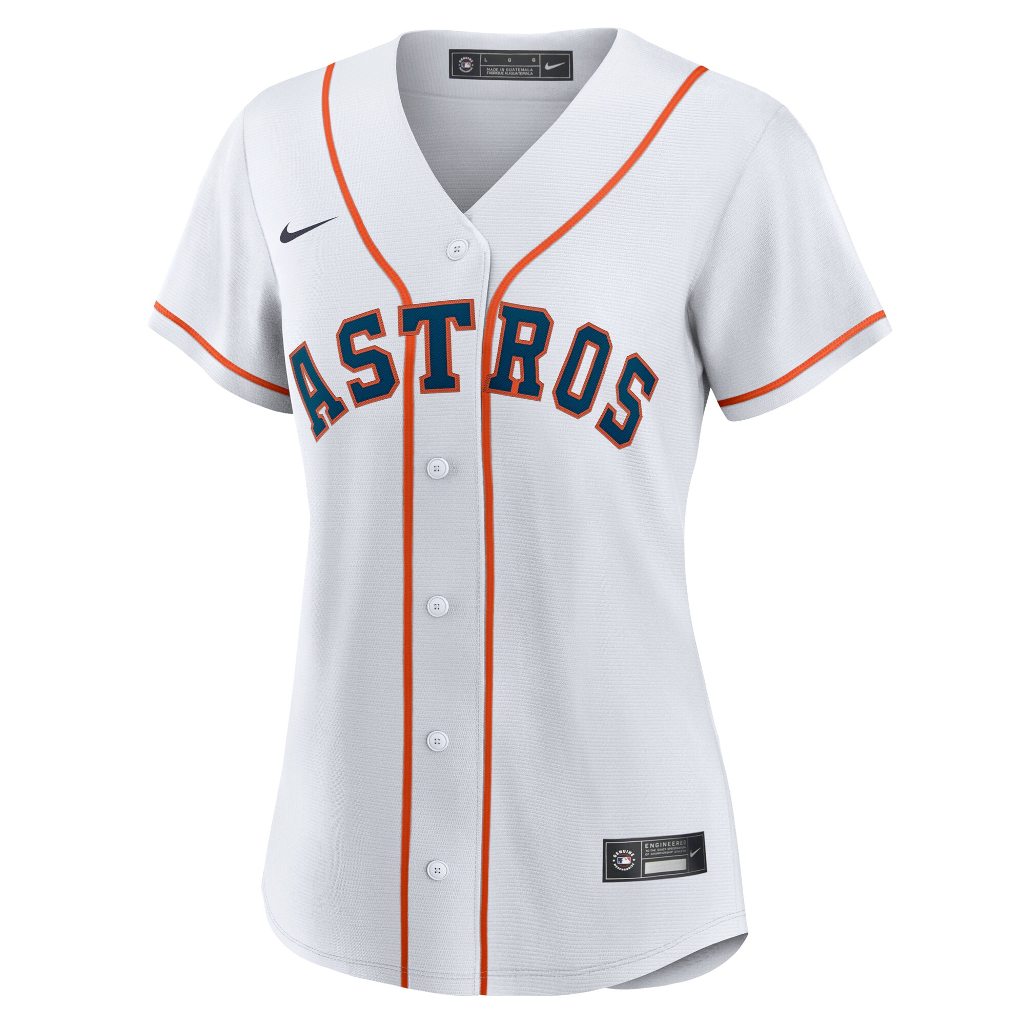 Carlos Correa Houston Astros Women's Home Replica Jersey - White - angle 4