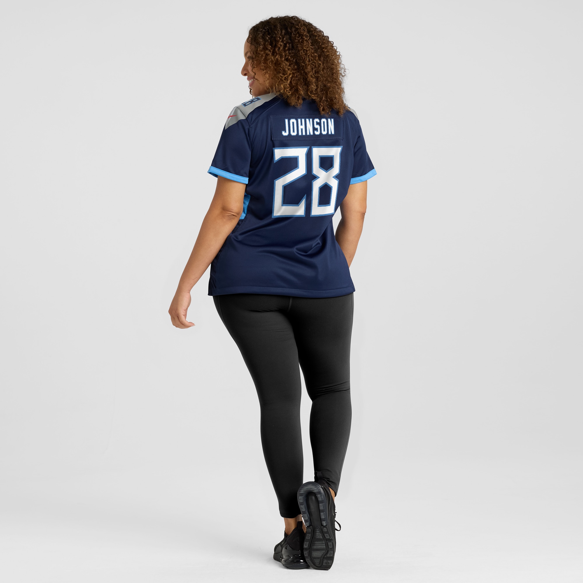 Chris Johnson Tennessee Titans Women's Retired Player Game Jersey - Navy - angle 9
