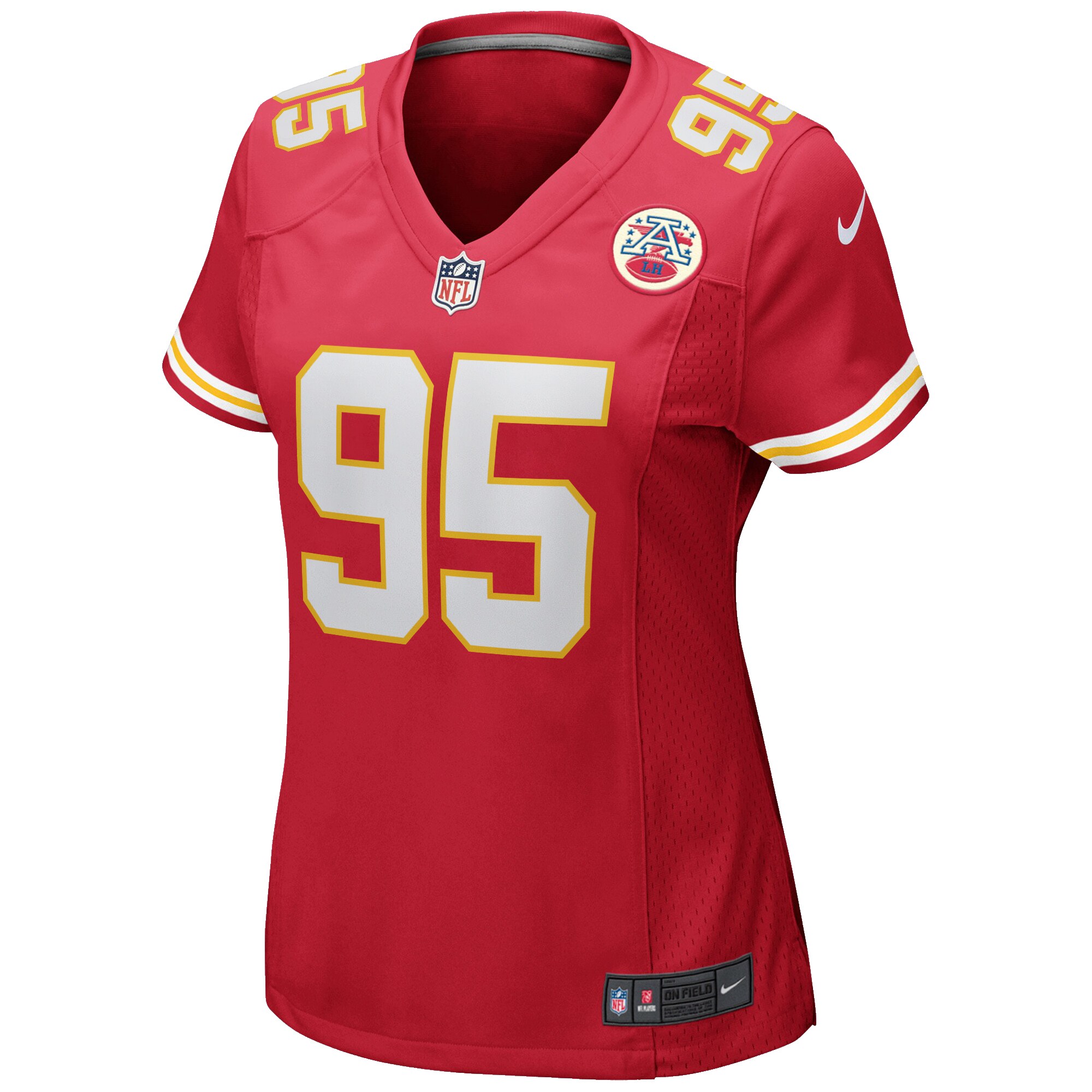 Chris Jones Kansas City Chiefs Women's Game Jersey - Red - angle 4