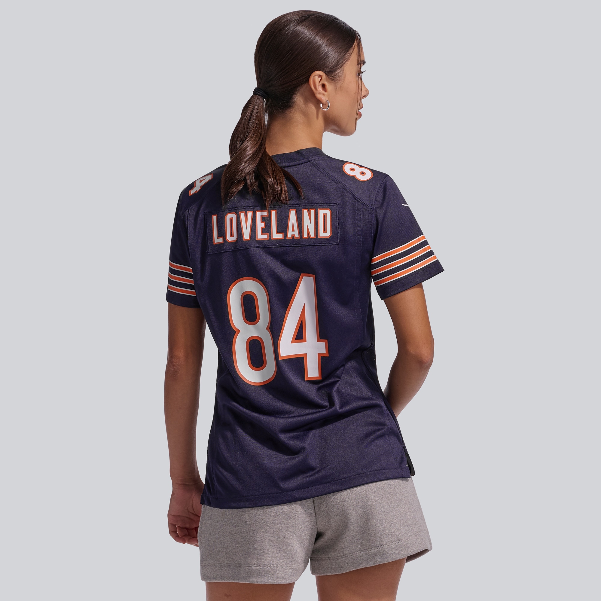 Colston Loveland Chicago Bears Women's Team Game Jersey - Navy - angle 5
