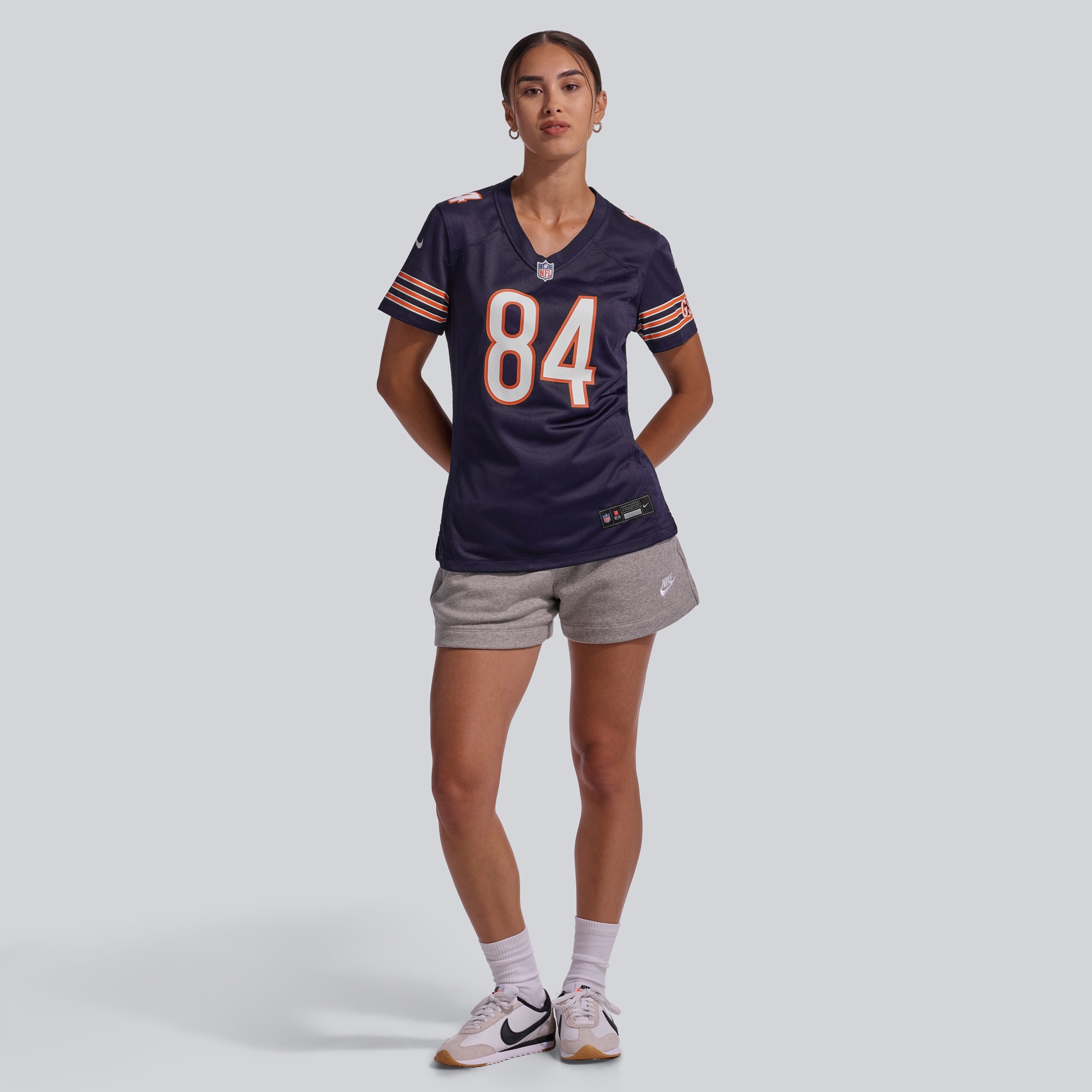 Colston Loveland Chicago Bears Women's Team Game Jersey - Navy - angle 6