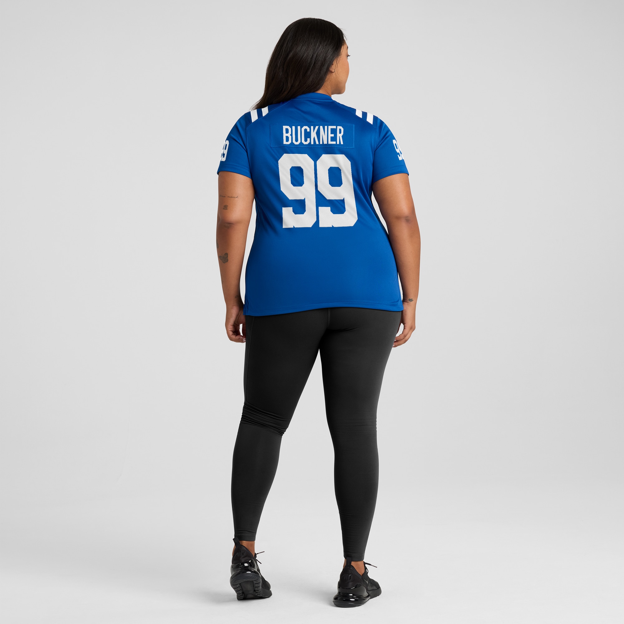 DeForest Buckner Indianapolis Colts Women's Game Player Jersey - Royal - angle 9