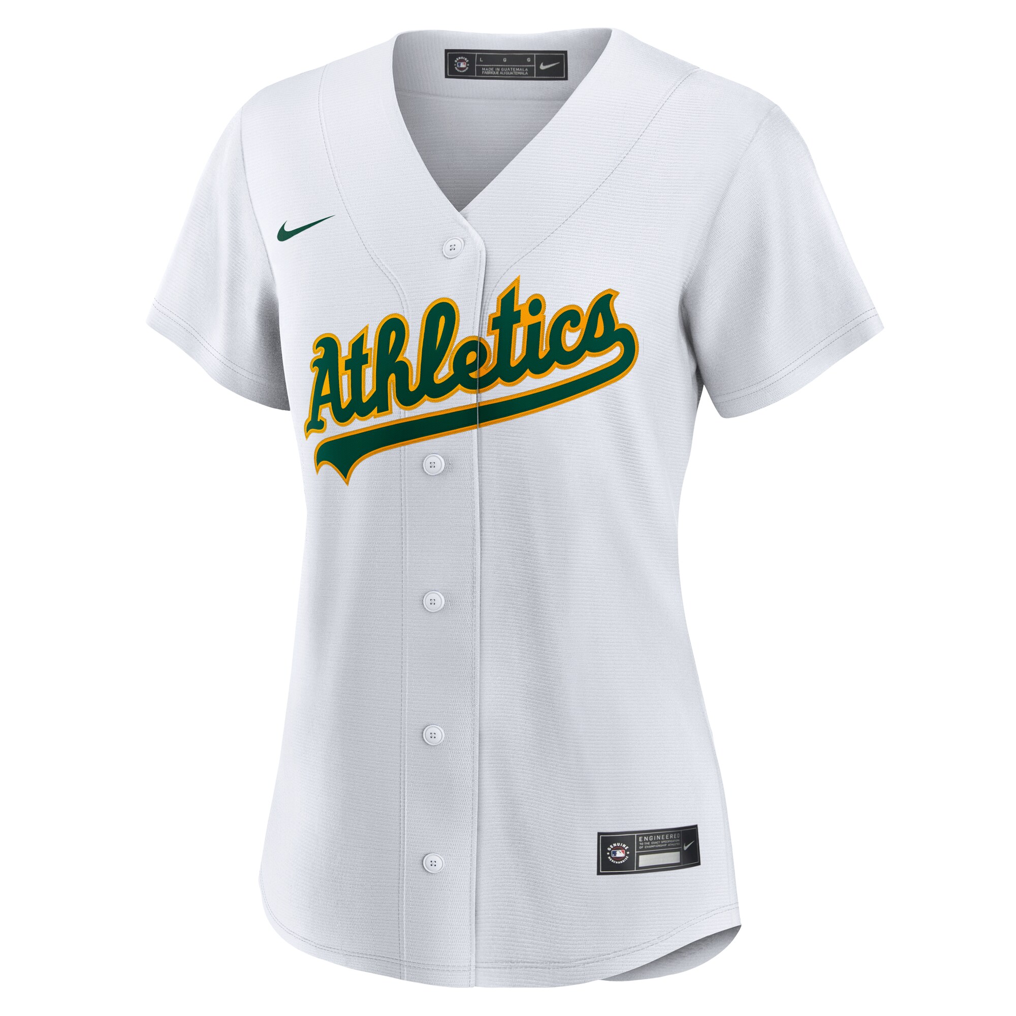 Denzel Clarke Athletics Women's Home Replica Jersey - White - angle 4