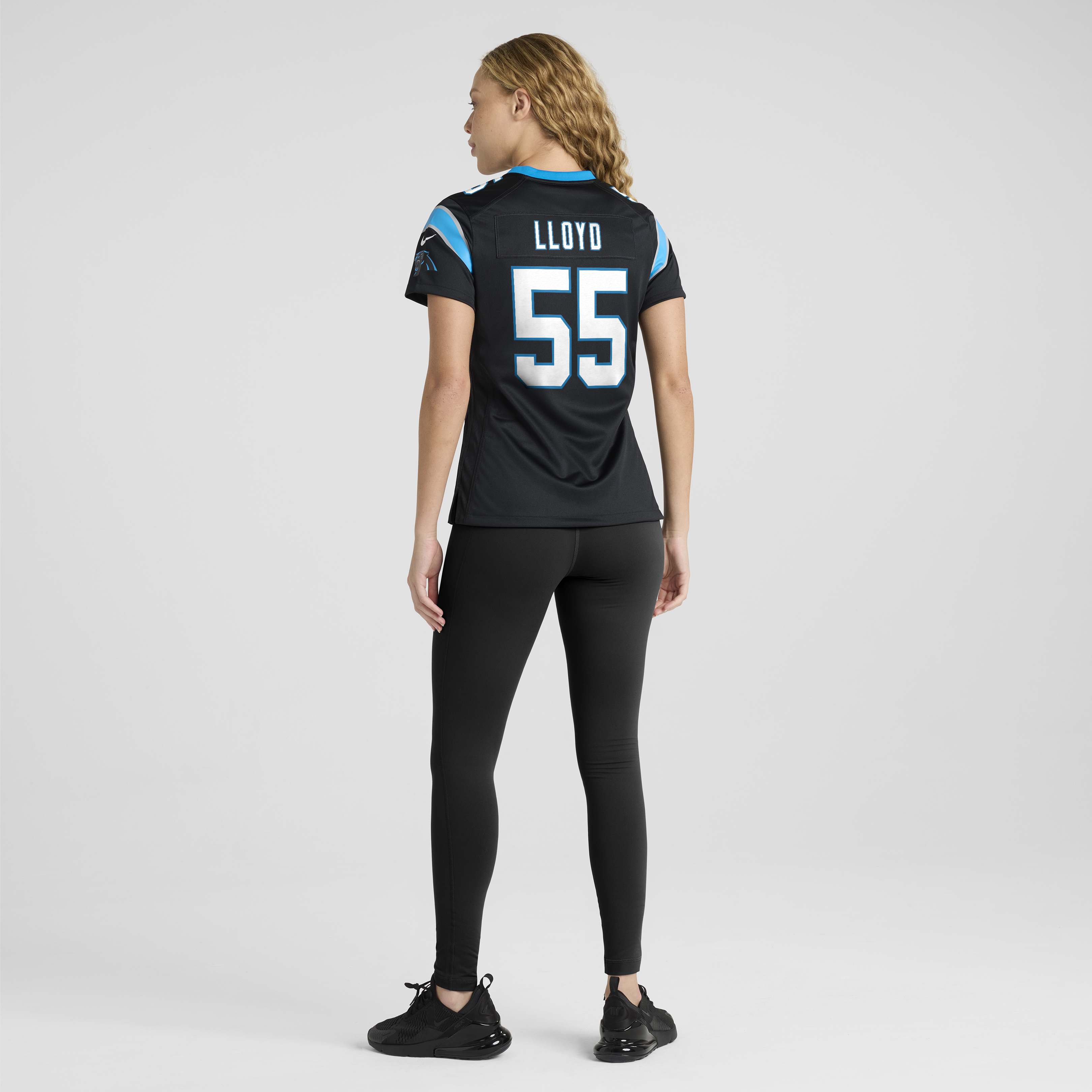 Devin Lloyd Carolina Panthers Women's Team Game Jersey - Black - angle 5