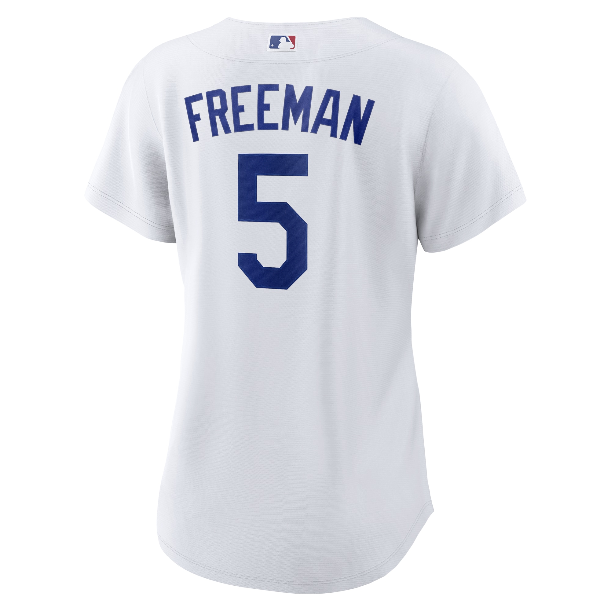 Freddie Freeman #5 Los Angeles Dodgers Women's Home Replica Jersey - White - angle 5