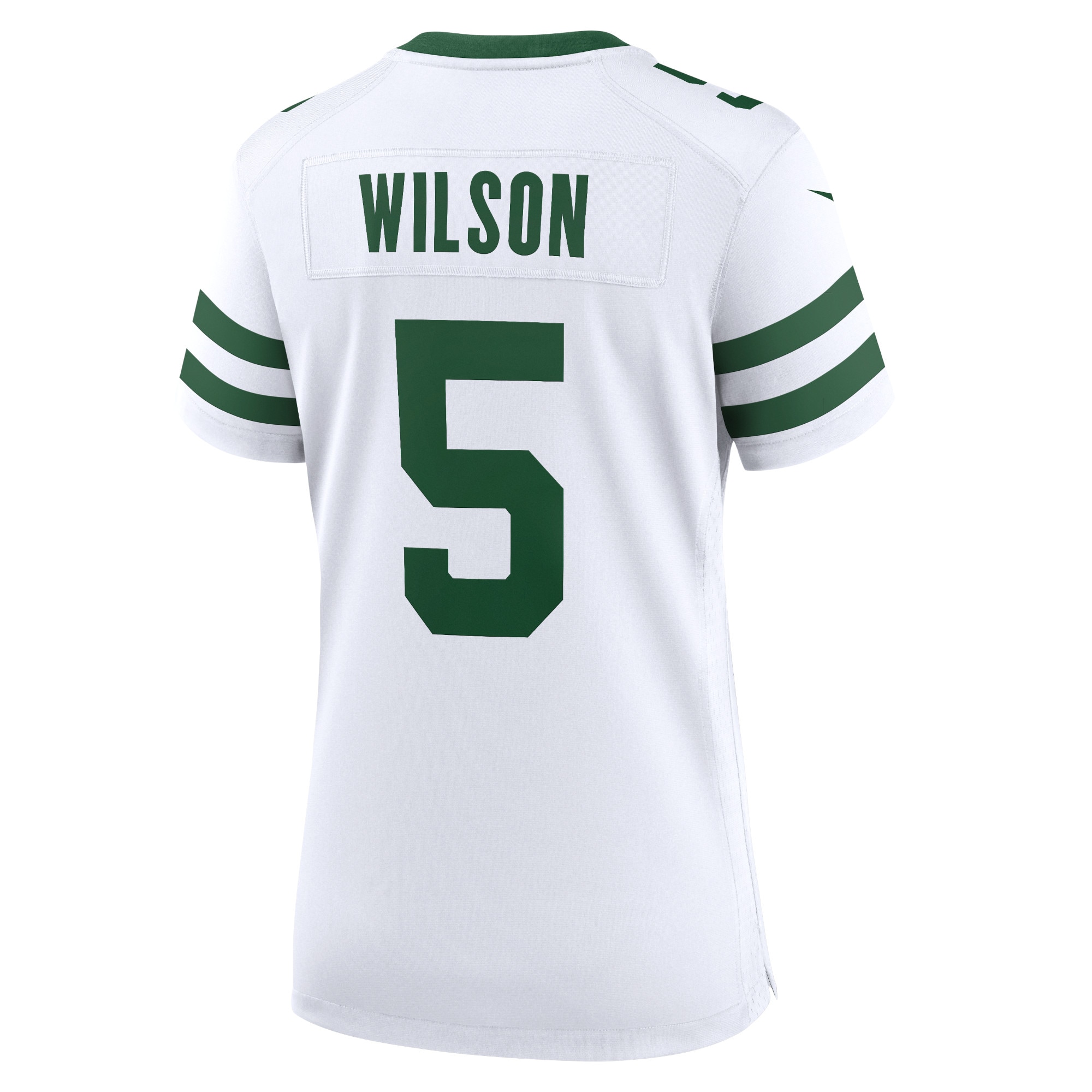 Garrett Wilson New York Jets Women's Game Jersey - Legacy White - angle 5