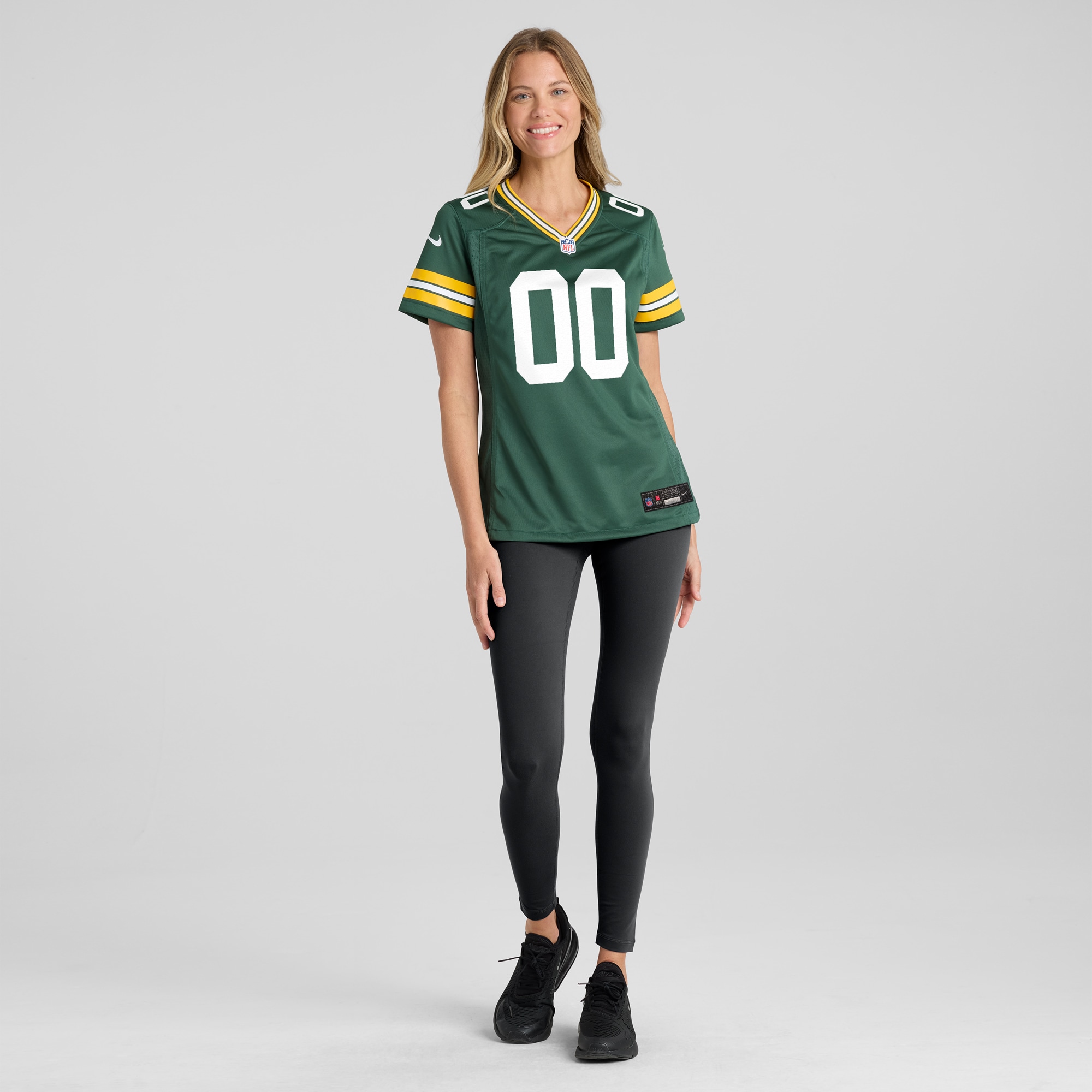 Green Bay Packers Women's Custom Game Jersey - Green - angle 6