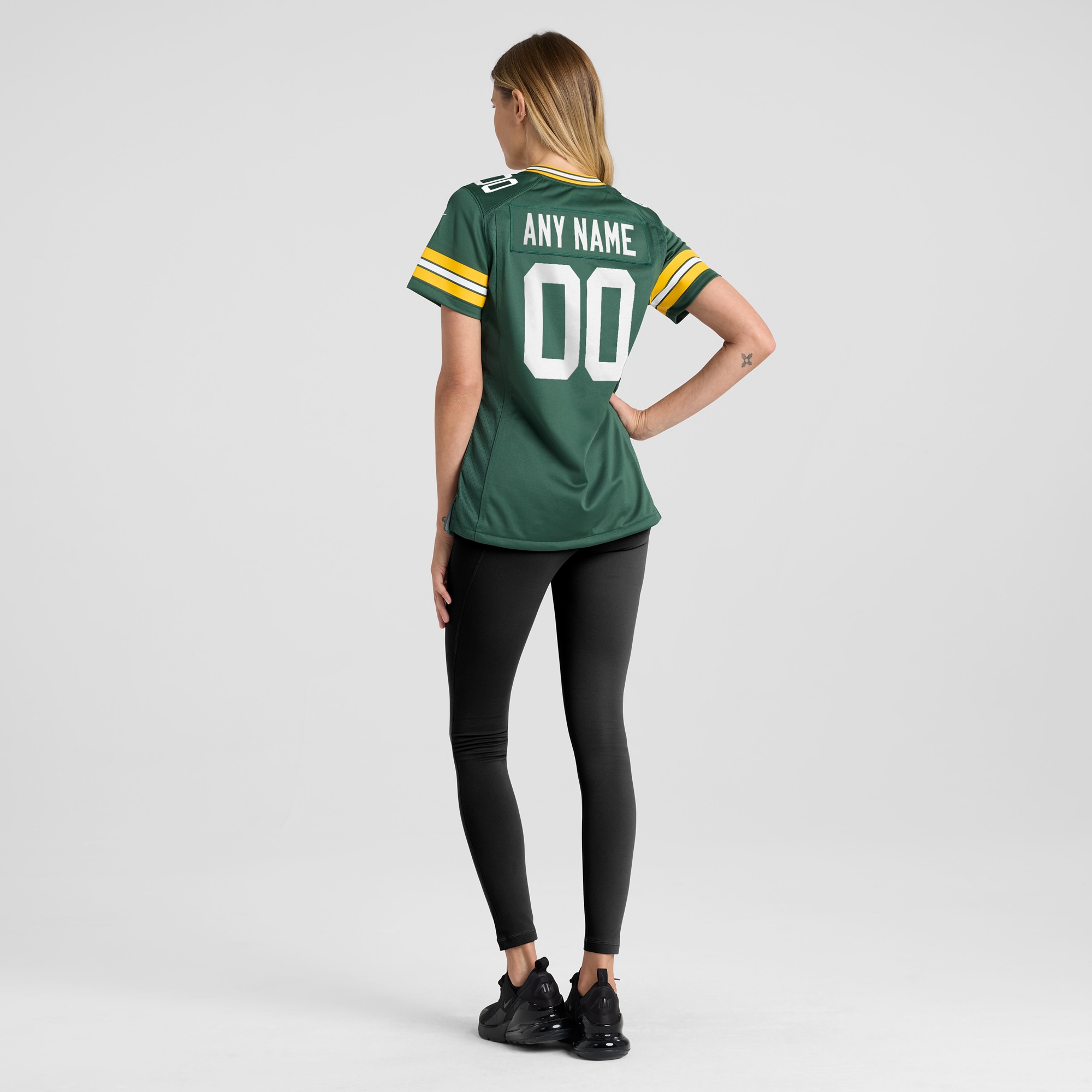 Green Bay Packers Women's Custom Game Jersey - Green - angle 7