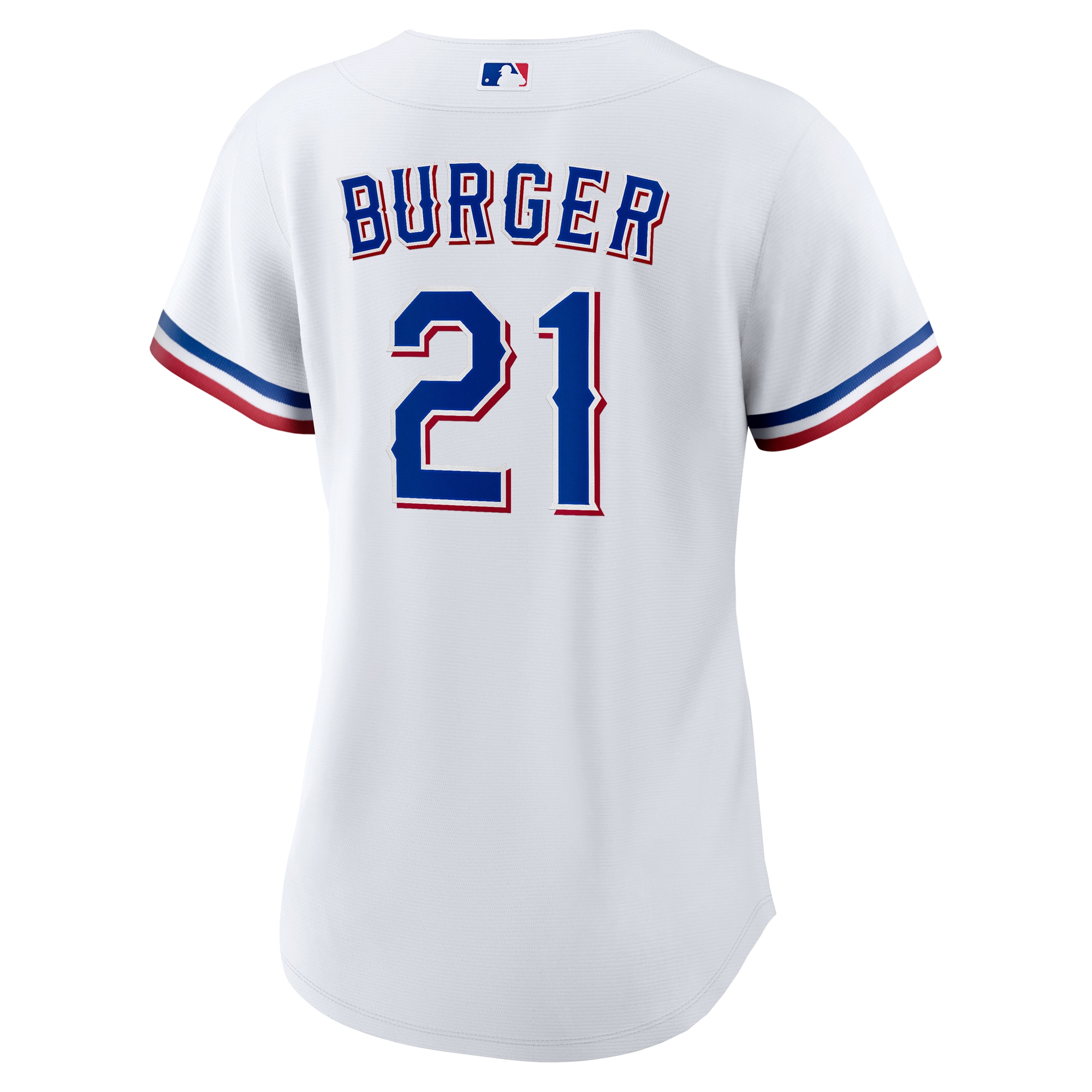 Jake Burger Texas Rangers Women's Home Replica Jersey - White - angle 5