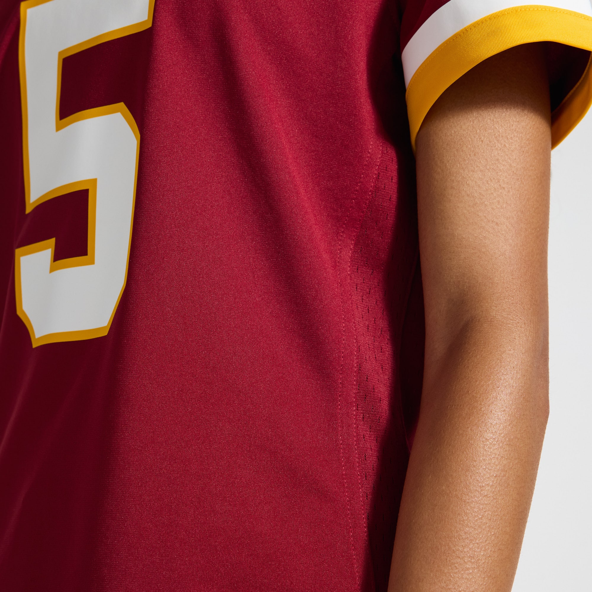 Jayden Daniels Washington Commanders Women's Game Jersey - Burgundy - angle 10