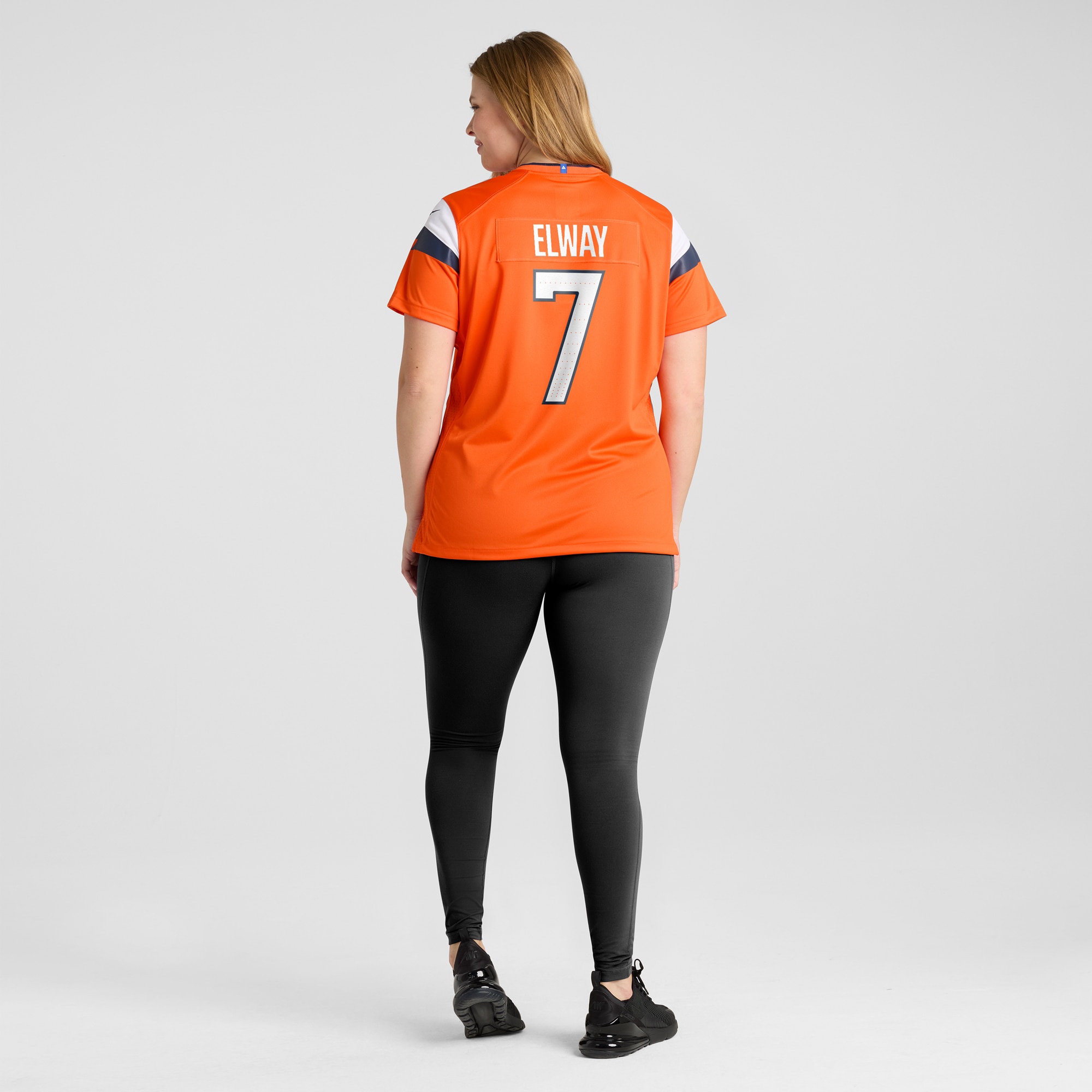 John Elway Denver Broncos Women's Team Retired Player Game Jersey - Orange - angle 8