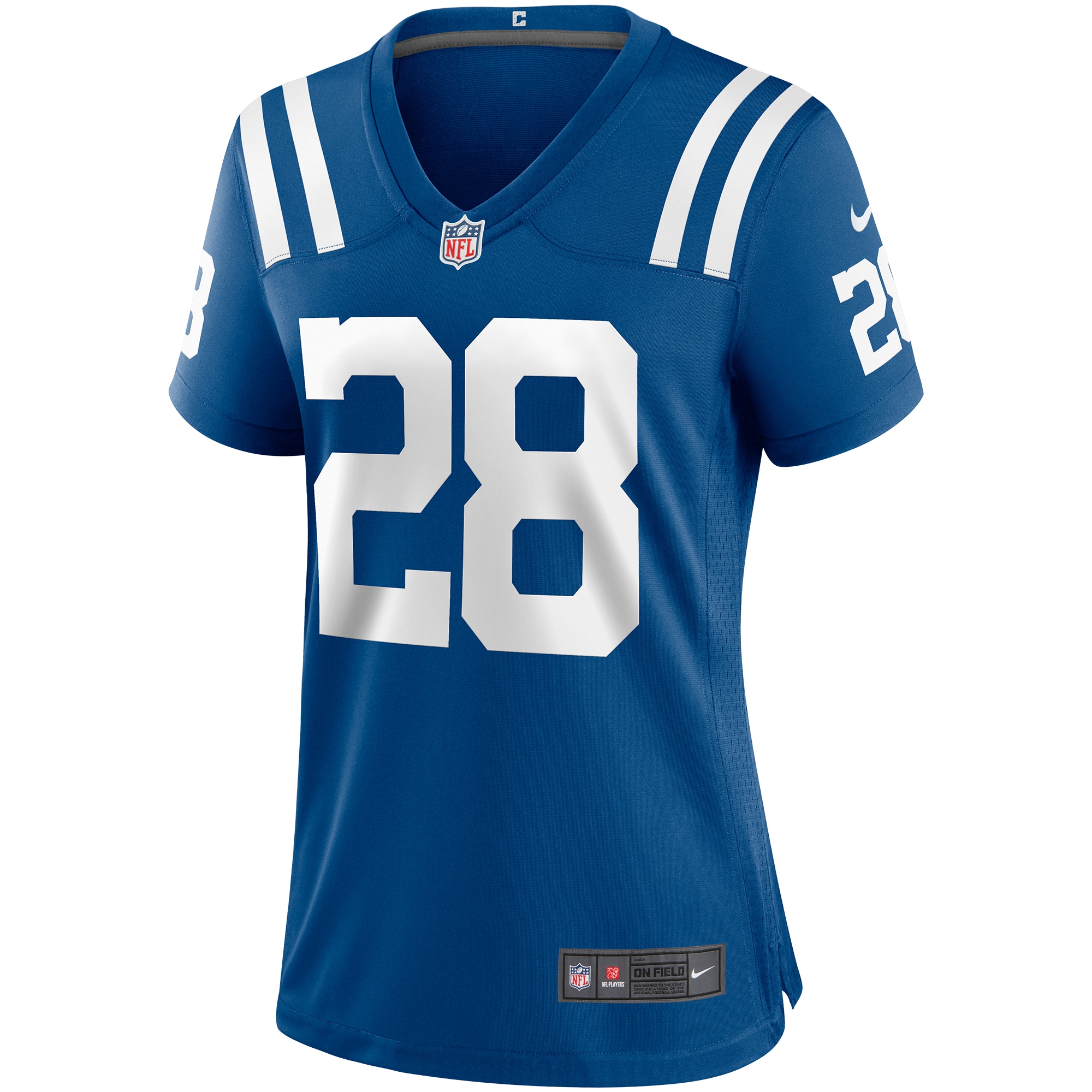 Jonathan Taylor Indianapolis Colts Women's Game Jersey - Royal - angle 4