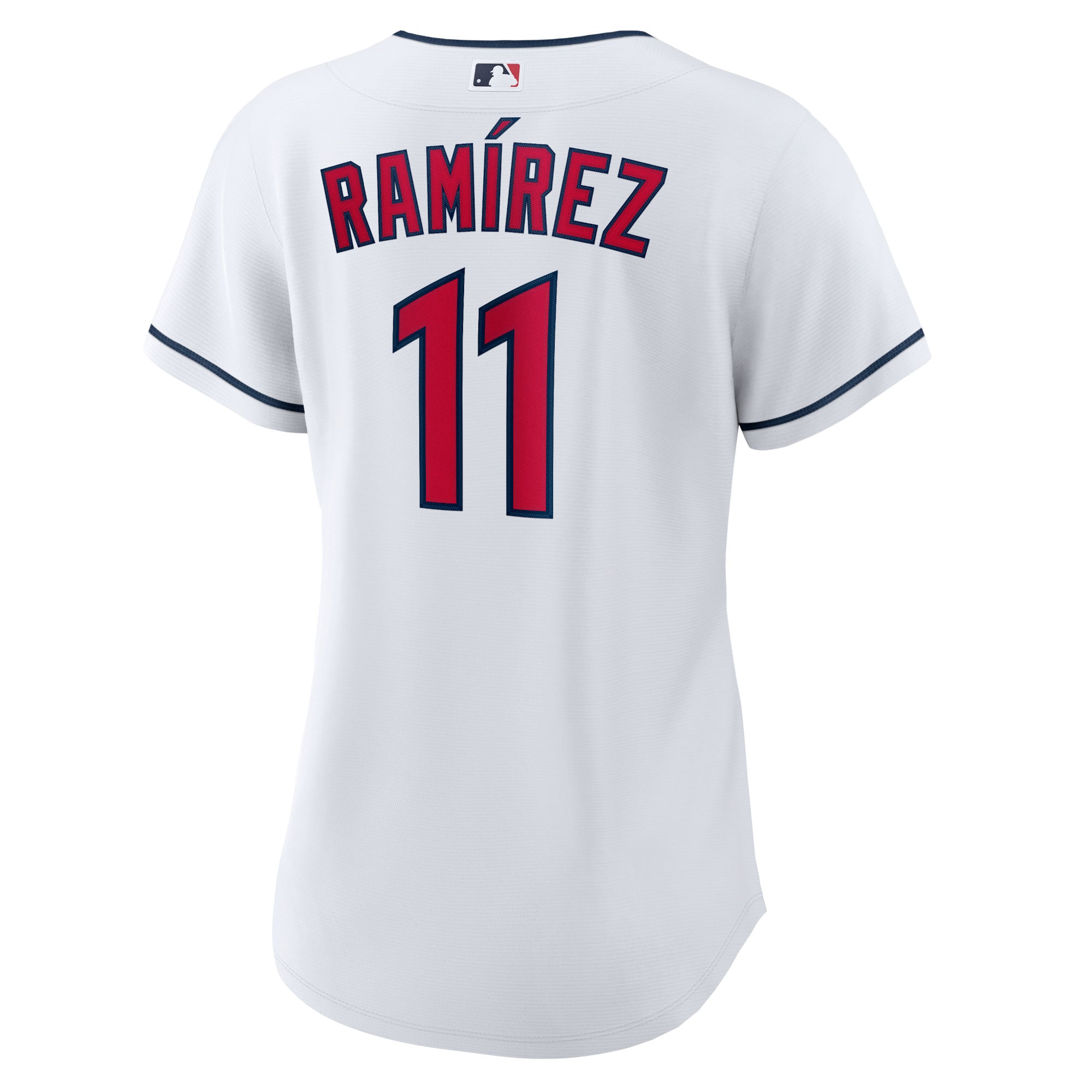 Jose Ramirez Cleveland Guardians Women's Home Replica Player Jersey - White - angle 2