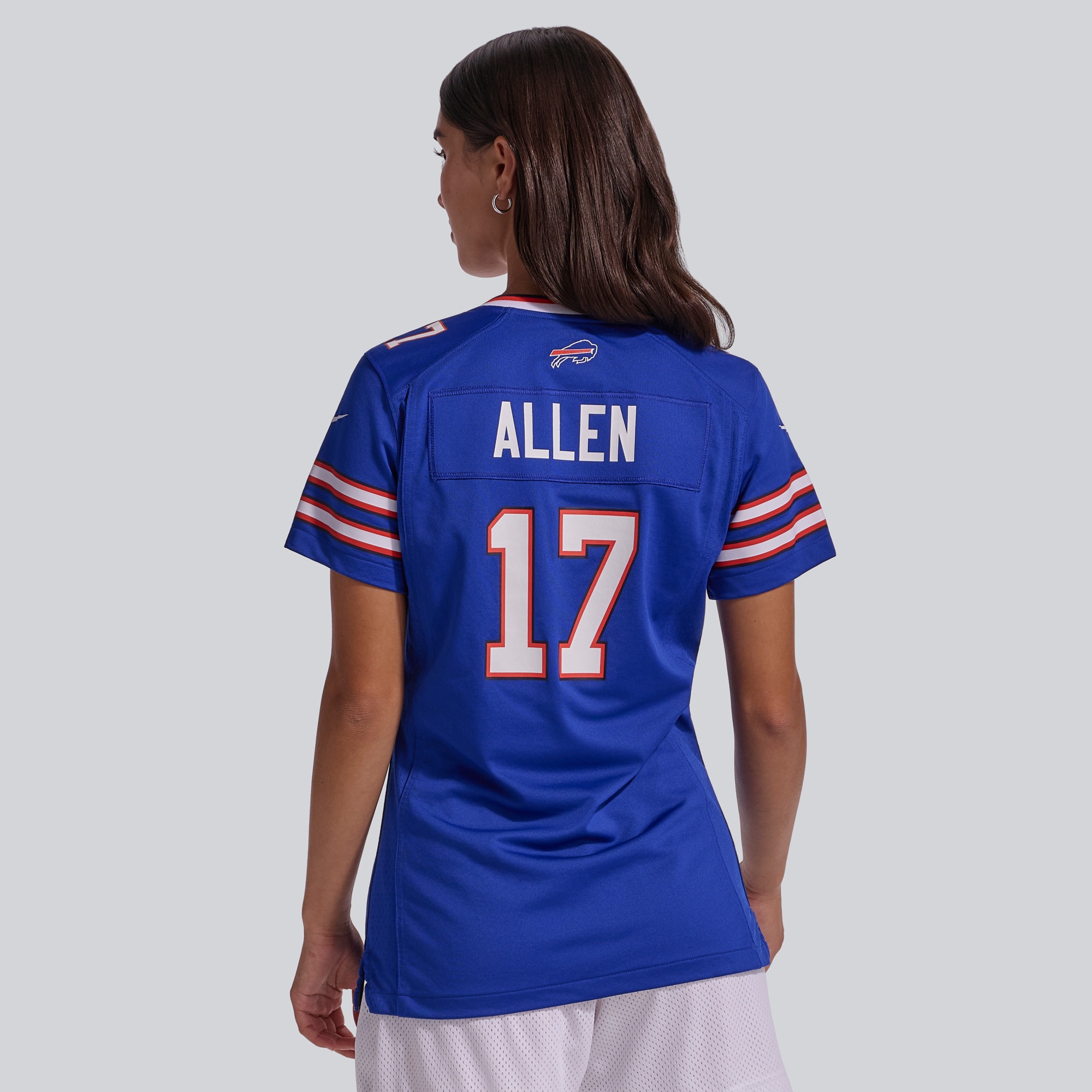 Josh Allen #17 Buffalo Bills Women's Game Jersey - Royal - angle 5