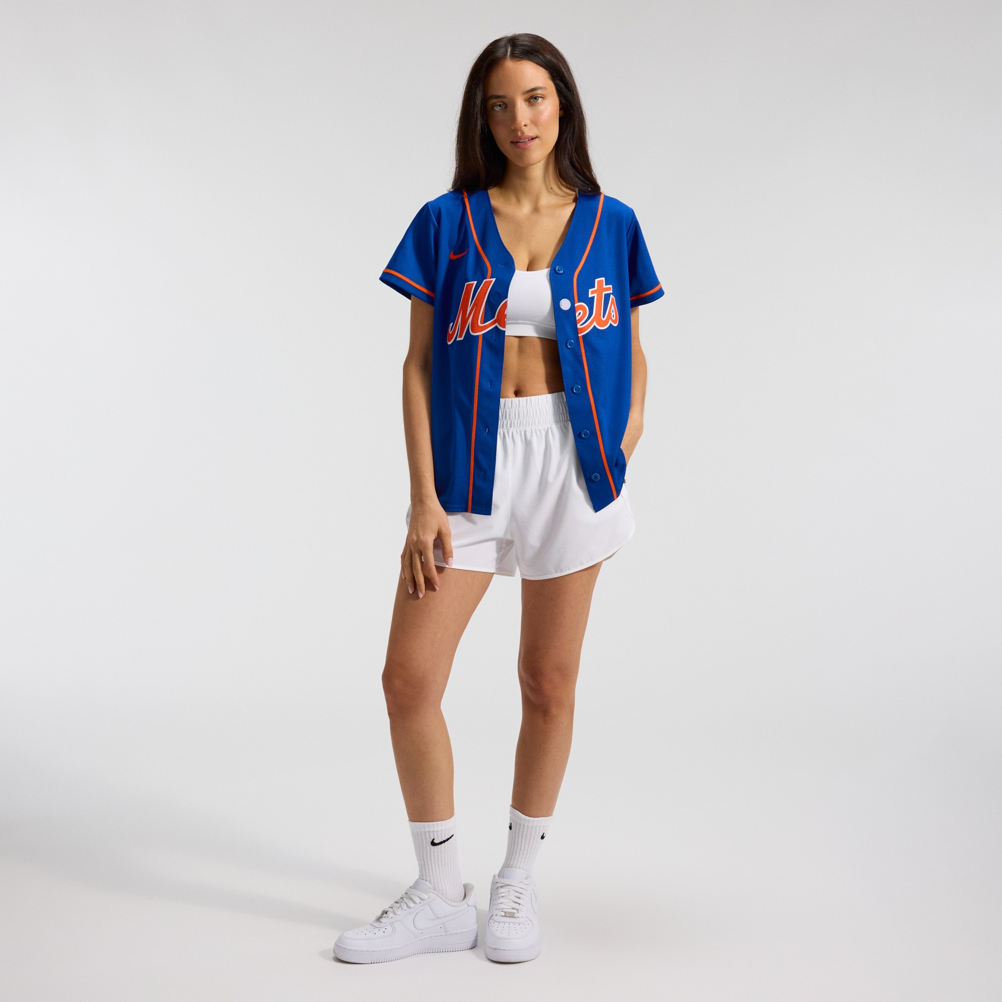 Juan Soto #22 New York Mets Women's Alternate Replica Baseball Jersey - Royal - angle 6