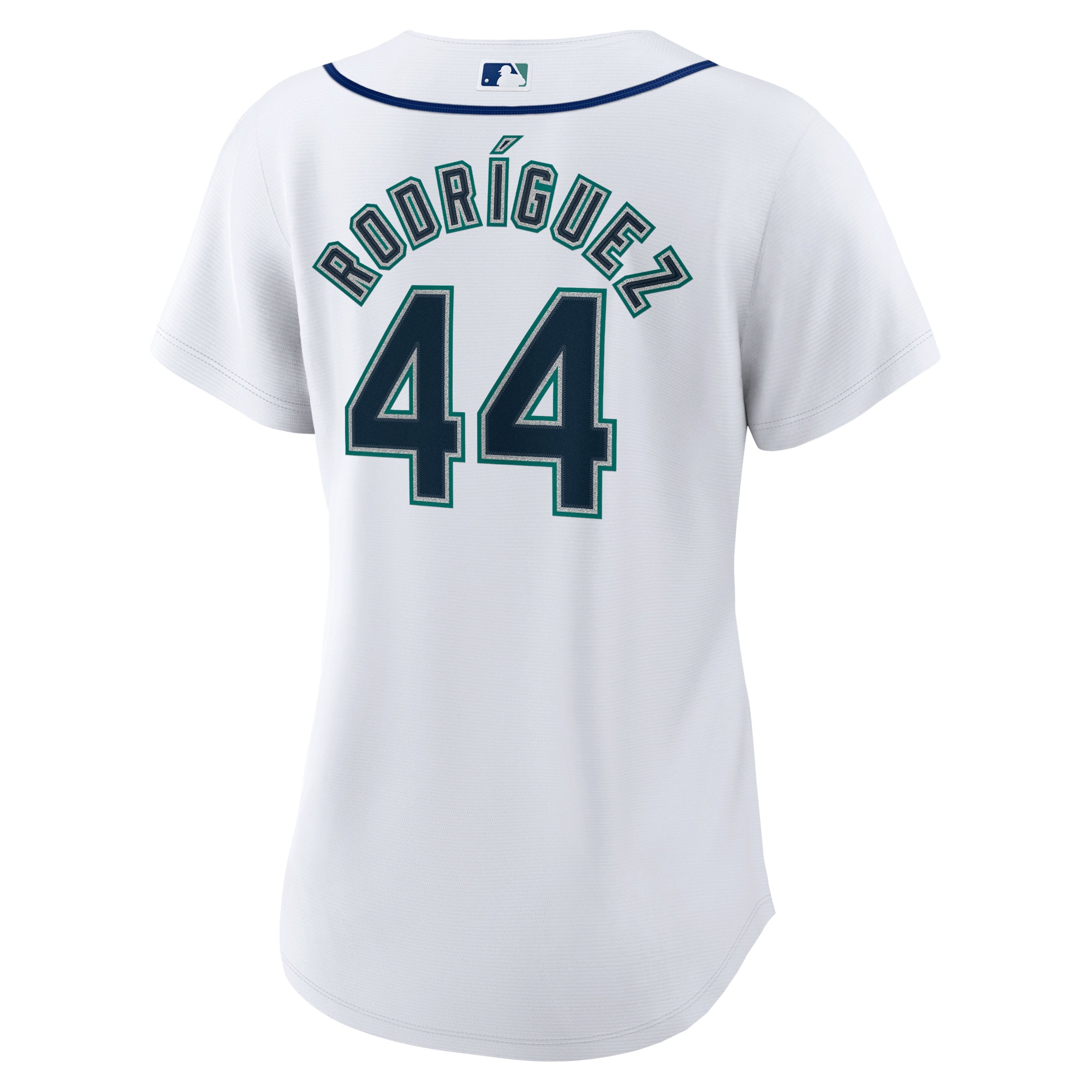 Julio Rodriguez Seattle Mariners Women's Home Replica Player Jersey - White - angle 5
