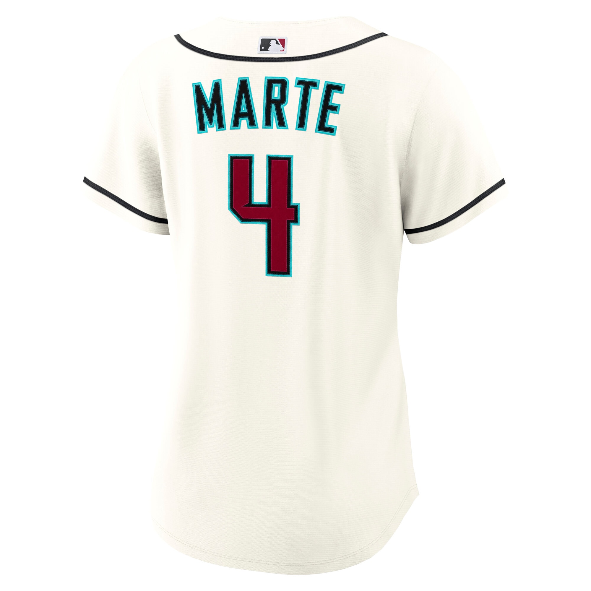 Ketel Marte Arizona Diamondbacks Women's Home Replica Jersey - Cream - angle 5