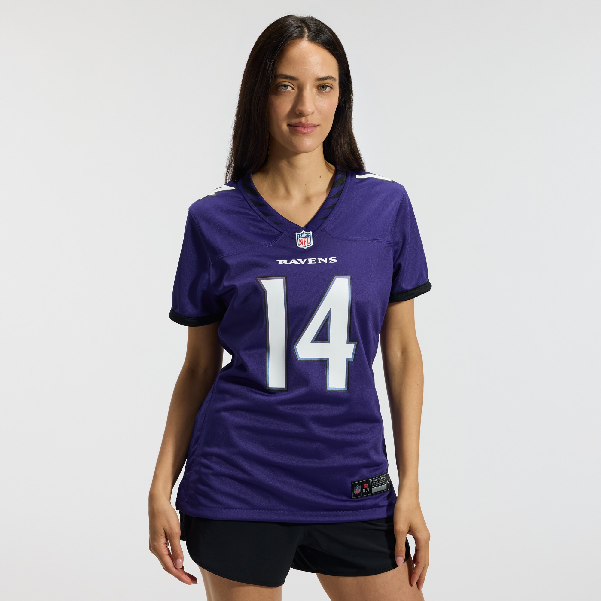 Kyle Hamilton Baltimore Ravens Women's Team Game Jersey - Purple - angle 4