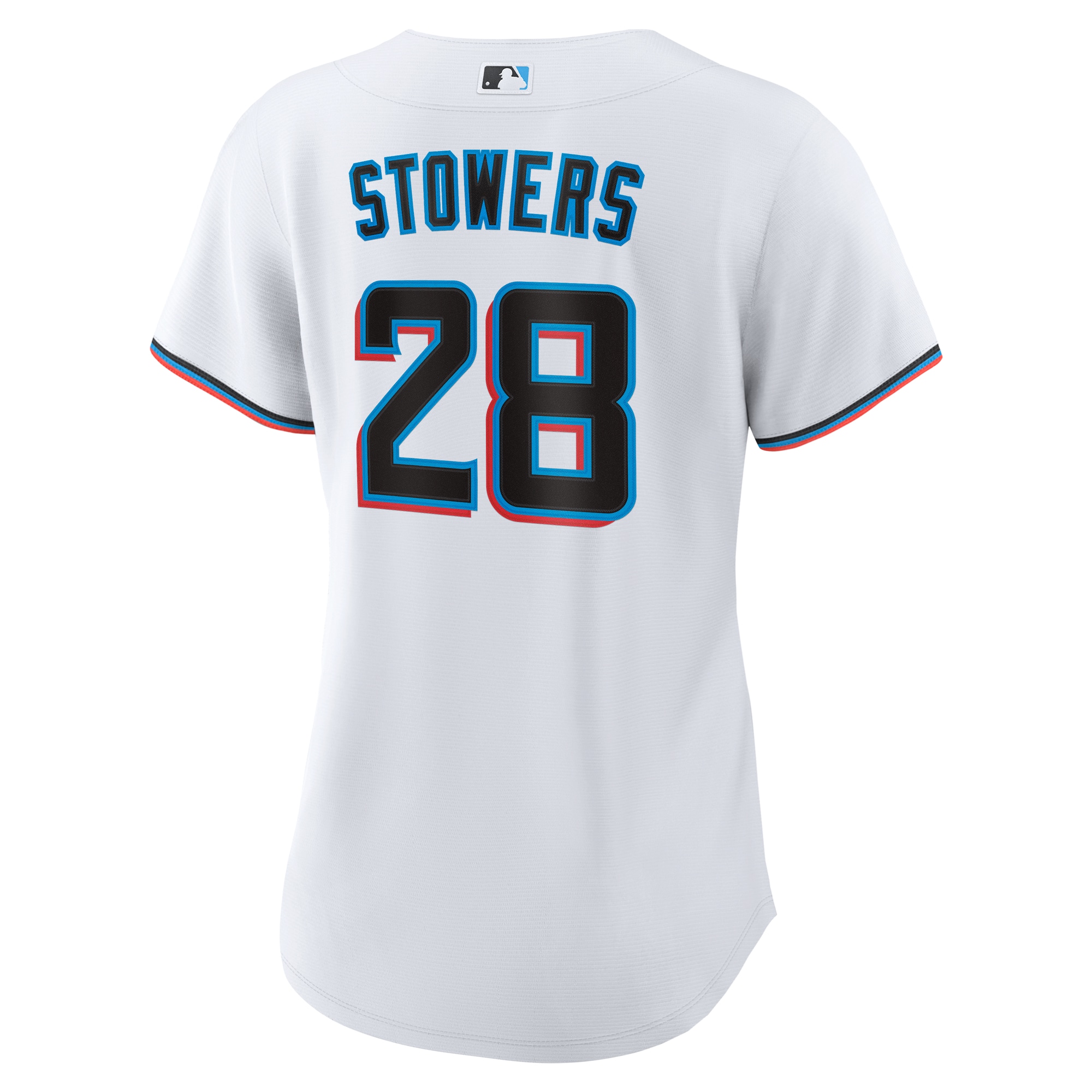 Kyle Stowers Miami Marlins Women's Home Replica Jersey - White - angle 5