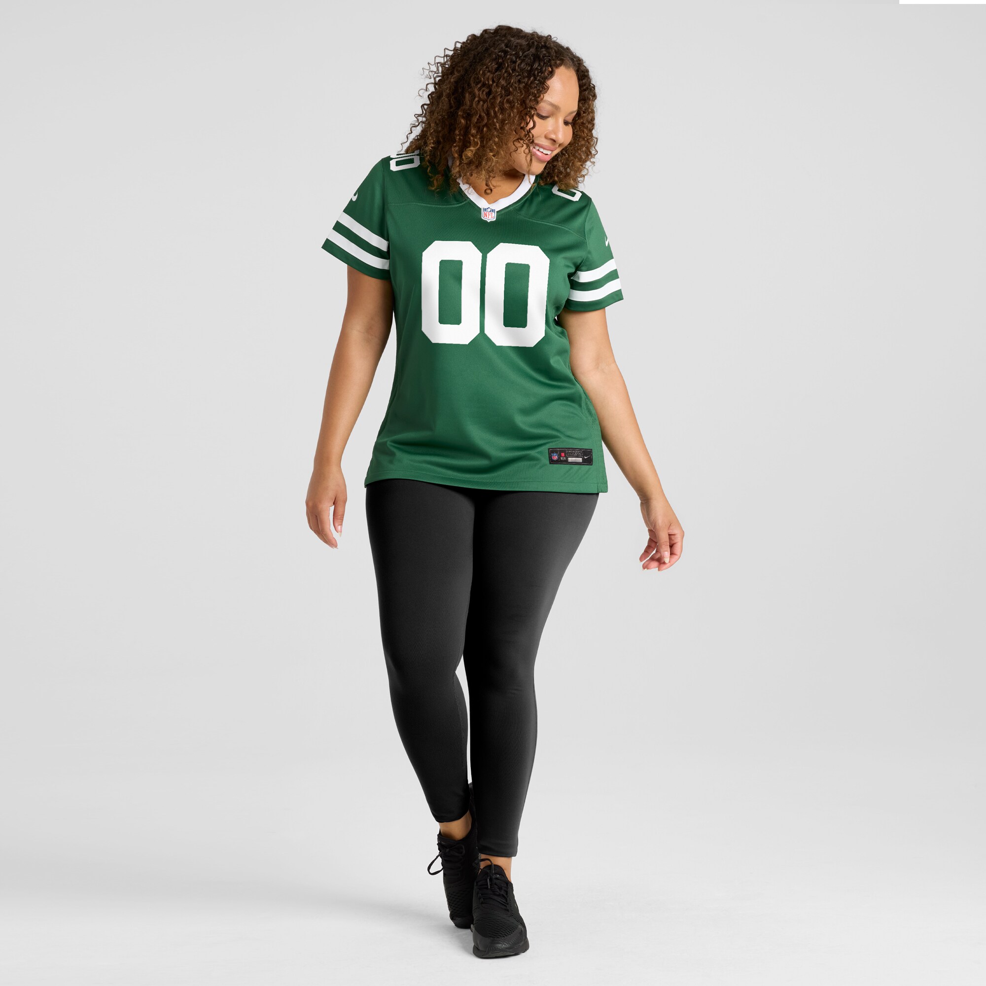 New York Jets Women's Custom Game Jersey - Legacy Green - angle 8