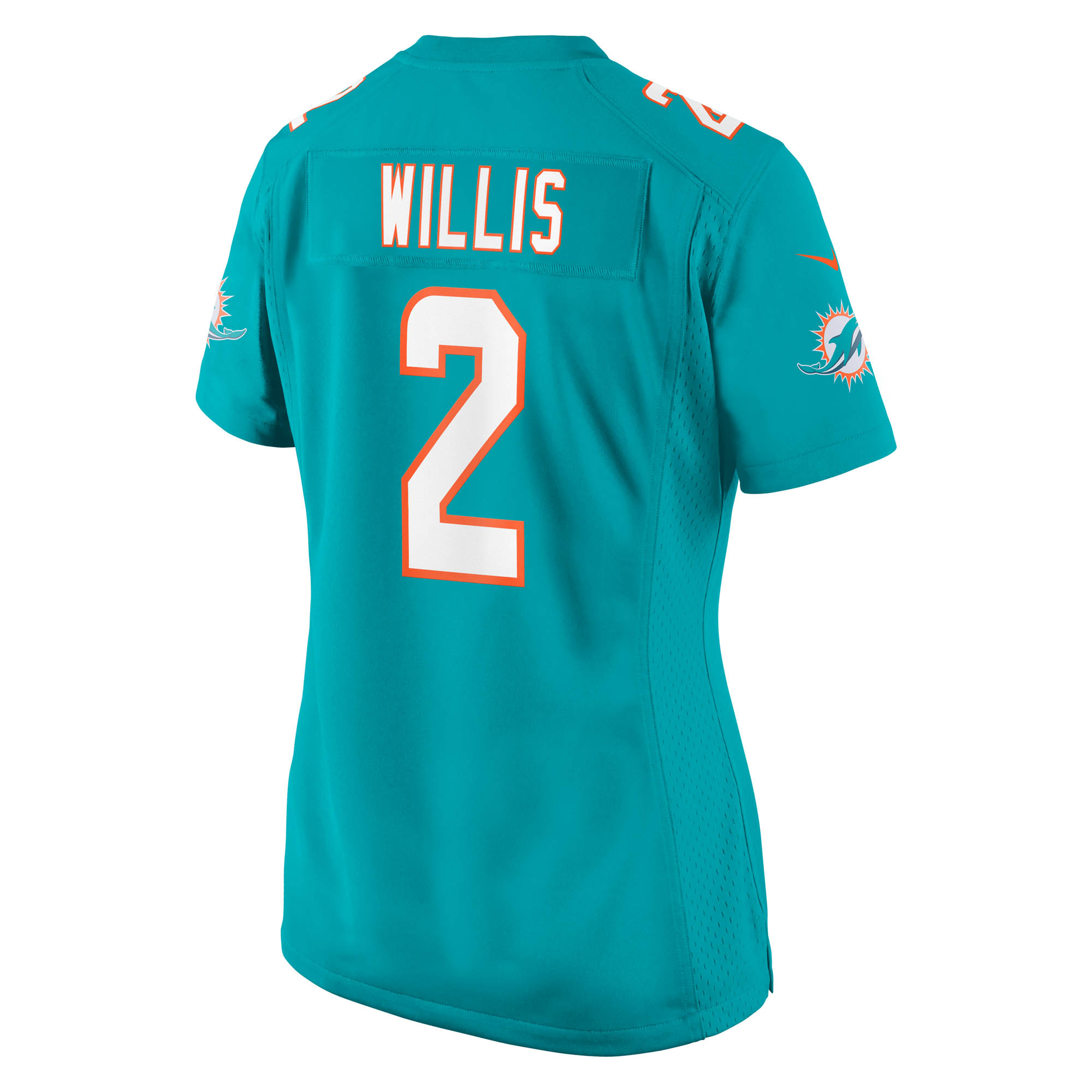 Malik Willis Miami Dolphins Women's Game Jersey - Aqua - angle 5